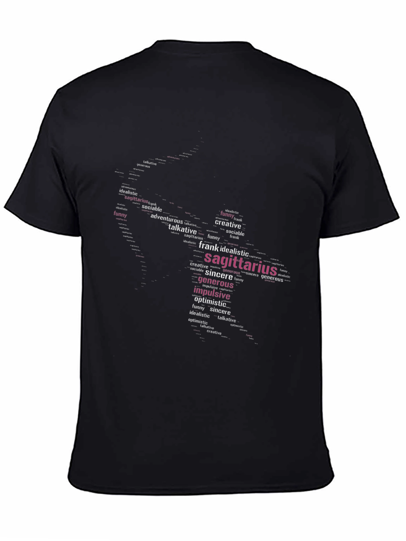 Sagittarius Word Art Graphic T-Shirt