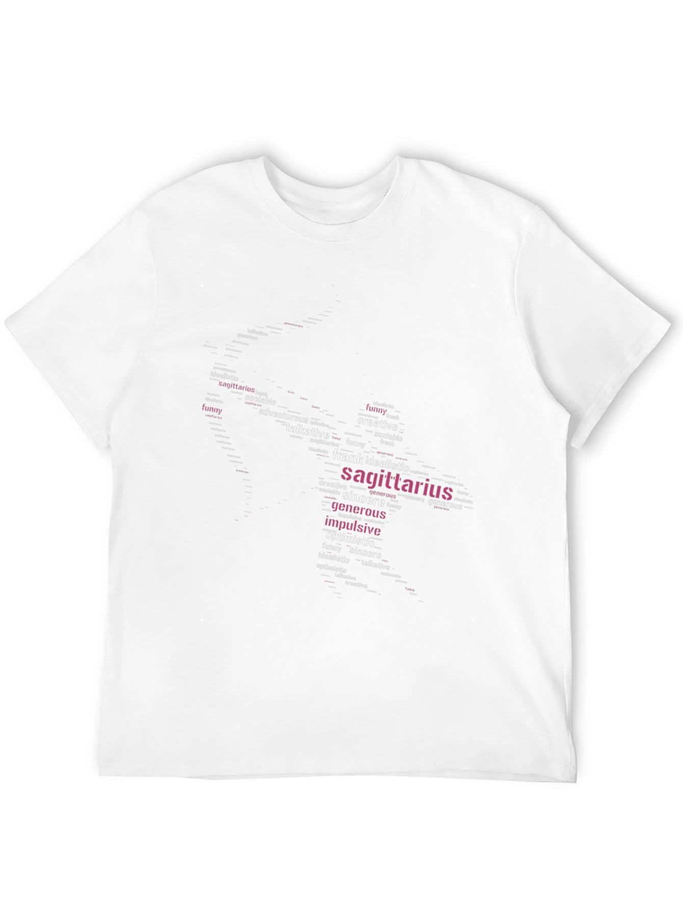Sagittarius Word Art Graphic T-Shirt