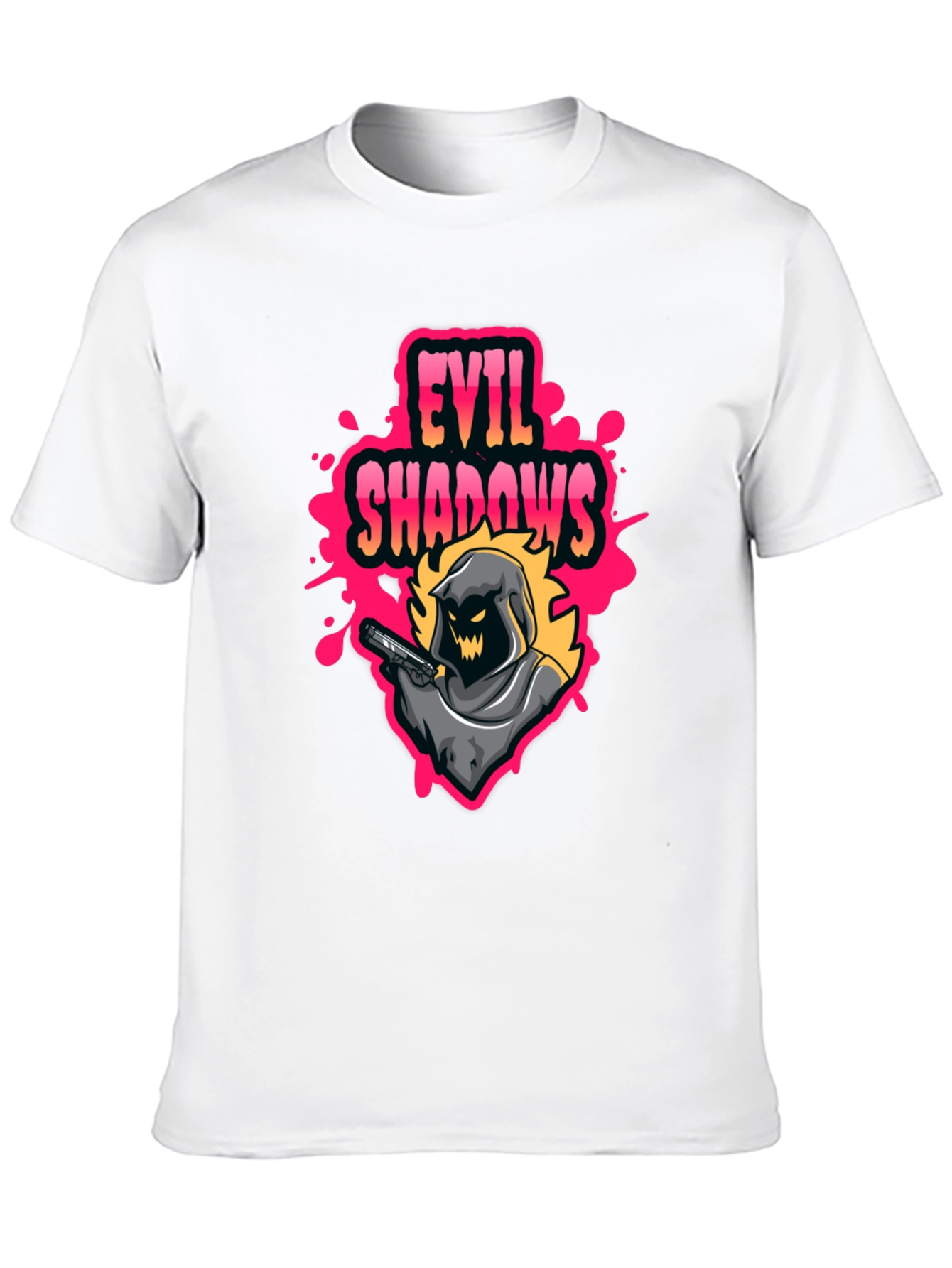 Evil Shadows Graphic T-Shirt - Black Tee