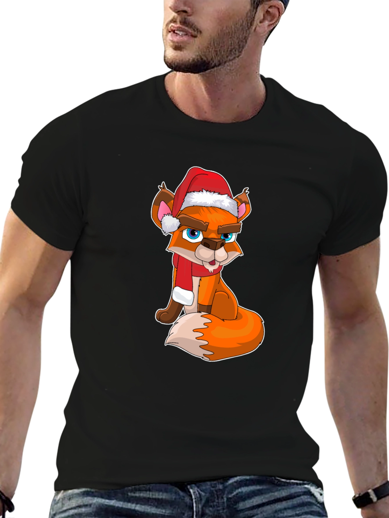 Festive Fox Christmas T-Shirt - Holiday Style!