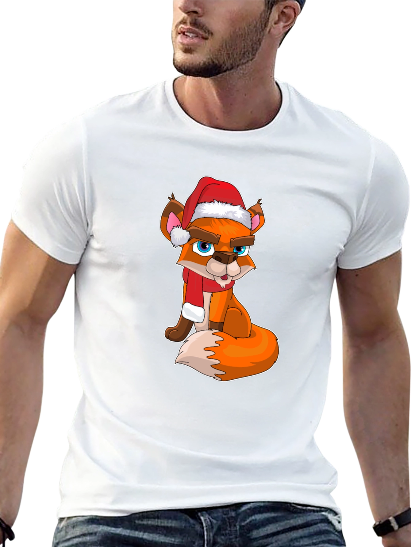 Festive Fox Christmas T-Shirt - Holiday Style!