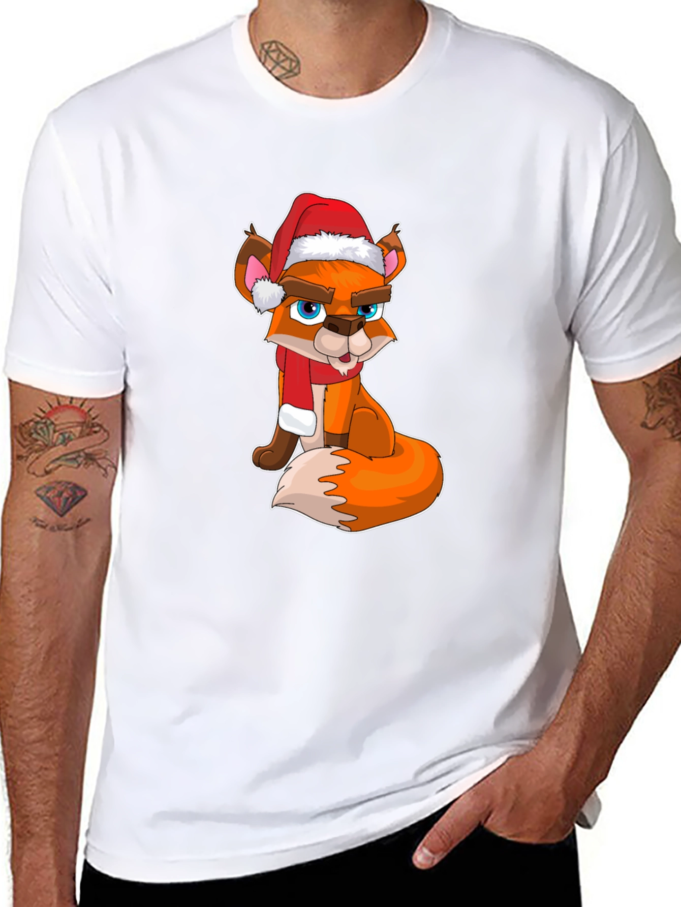 Festive Fox Christmas T-Shirt - Holiday Style!