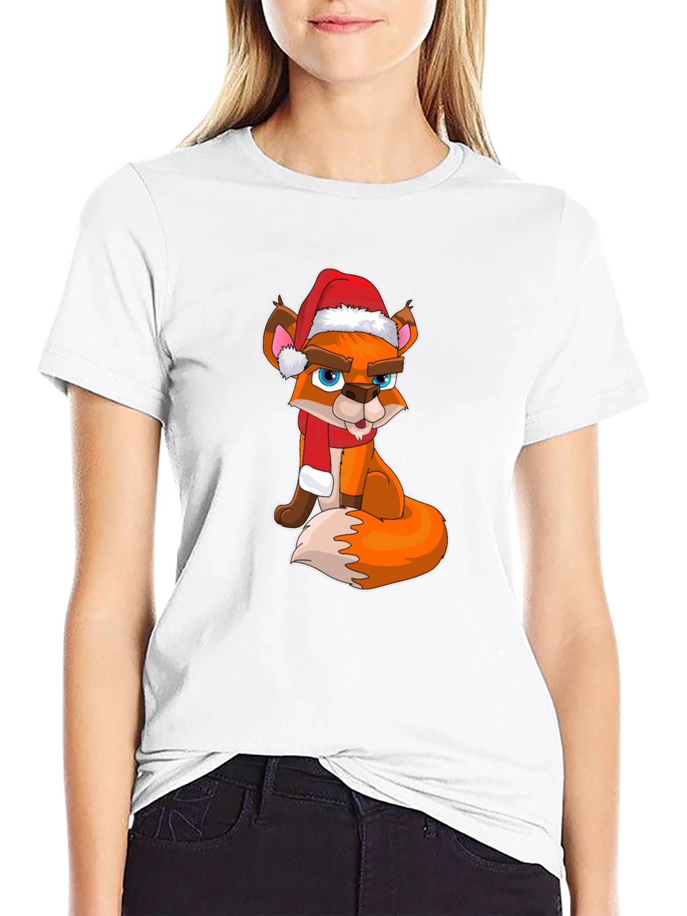 Festive Fox Christmas T-Shirt - Holiday Style!