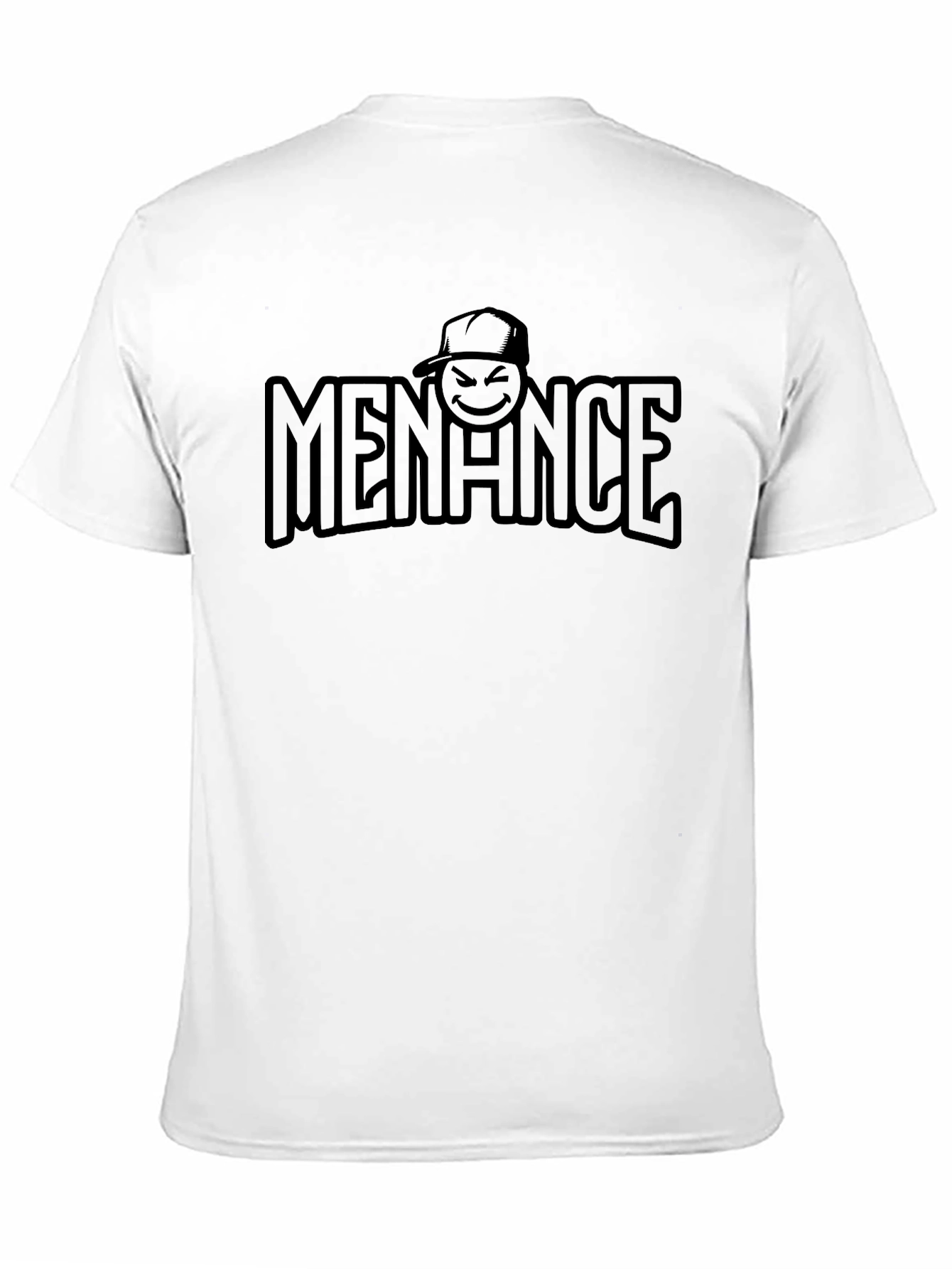 Menace Graphic Tee - Black Crew Neck T-Shirt