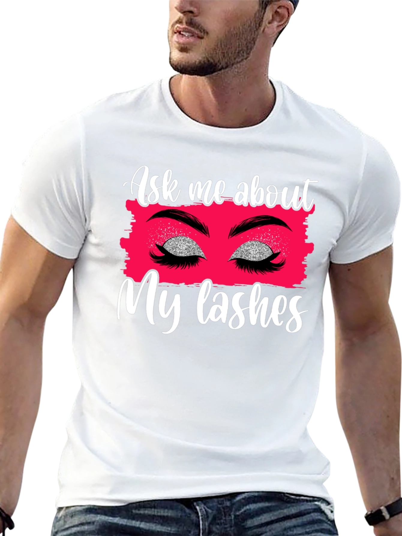Ask Me About My Lashes Graphic Tee