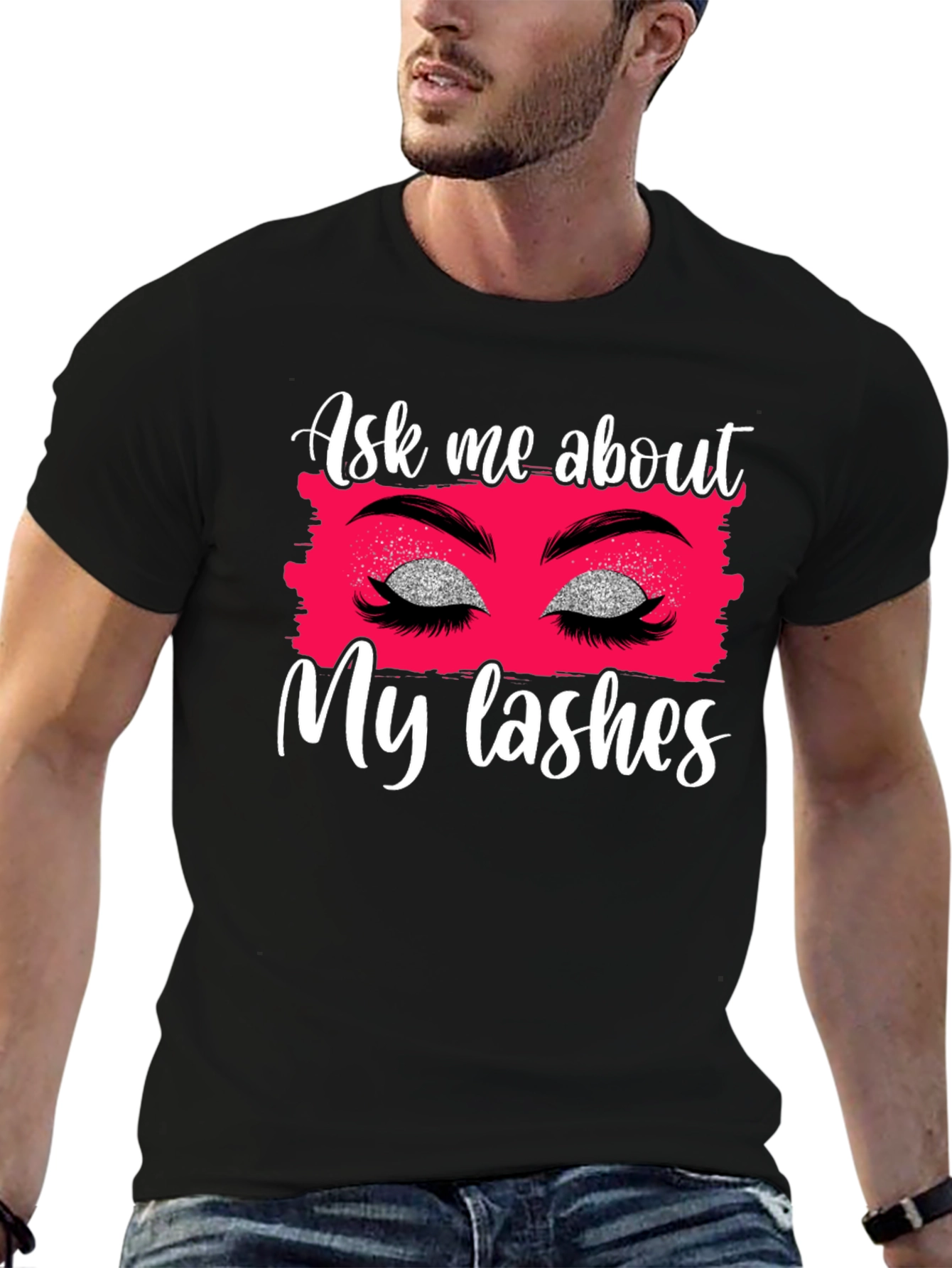 Ask Me About My Lashes Graphic Tee