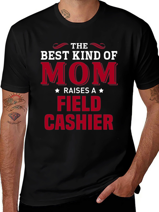 Best Kind of Mom Field Cashier T-Shirt