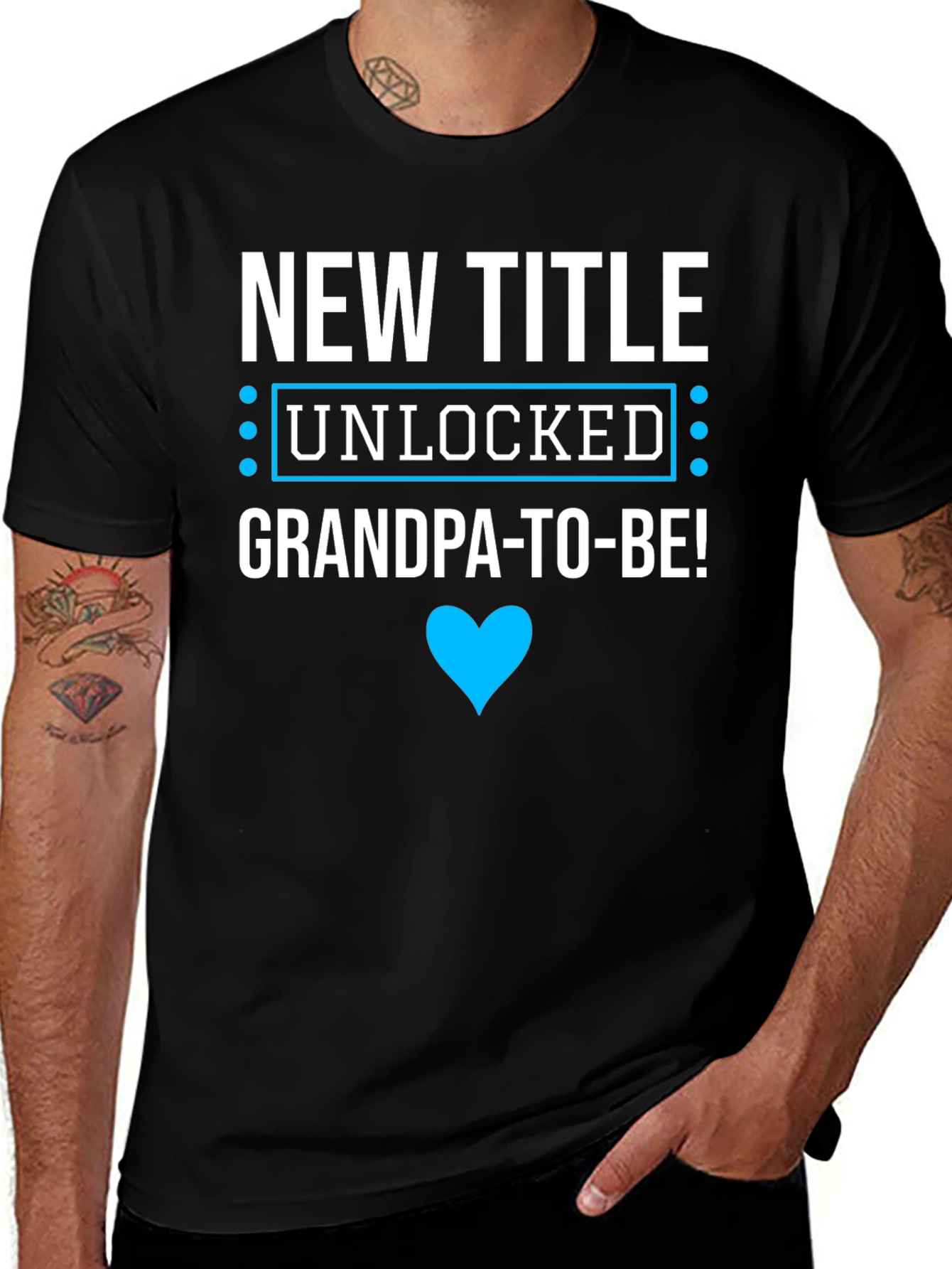 New Title Unlocked Grandpa-To-Be! T-Shirt
