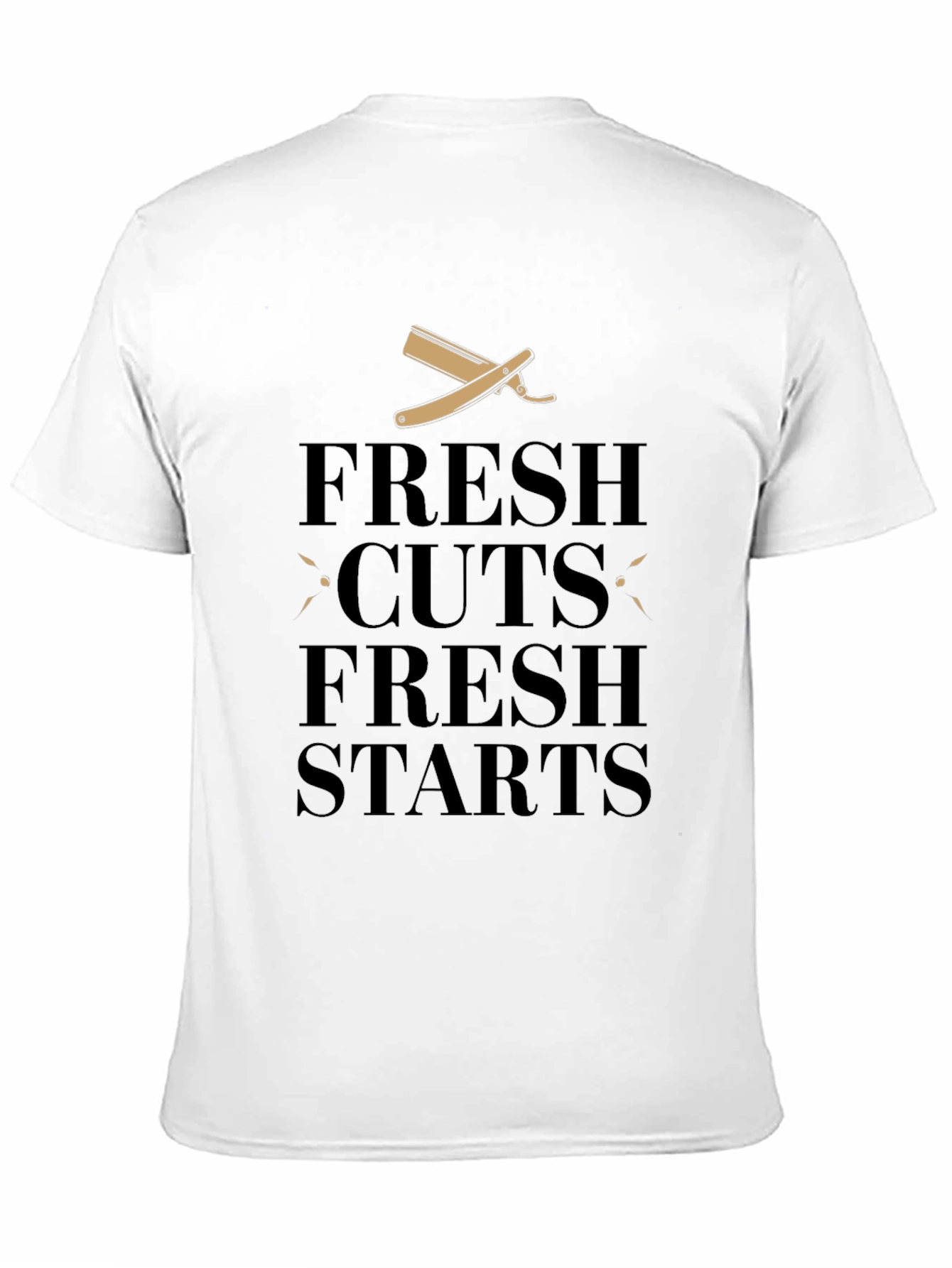 Fresh Cuts & Starts Black Graphic Tee
