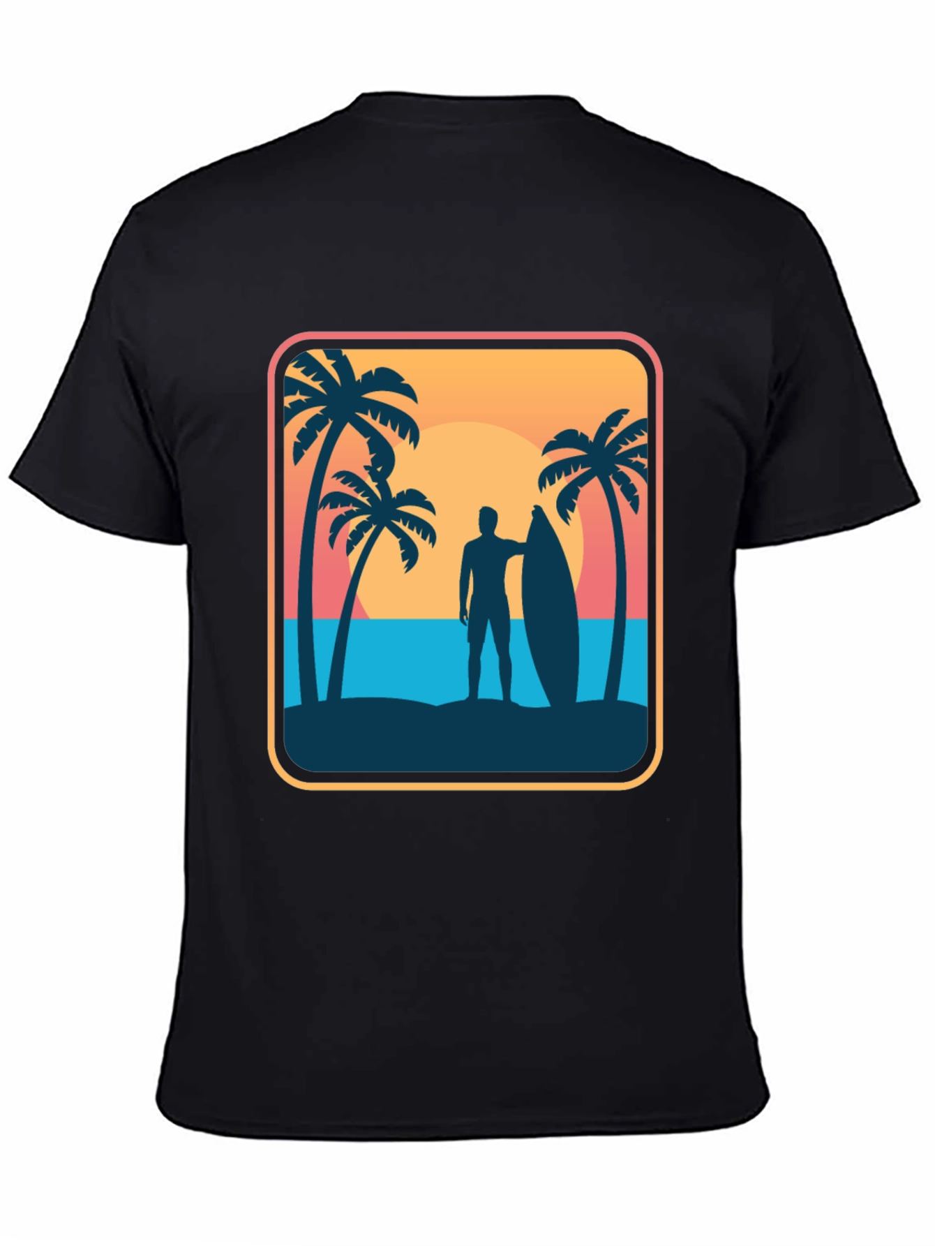 Surfer Silhouette Graphic Tee