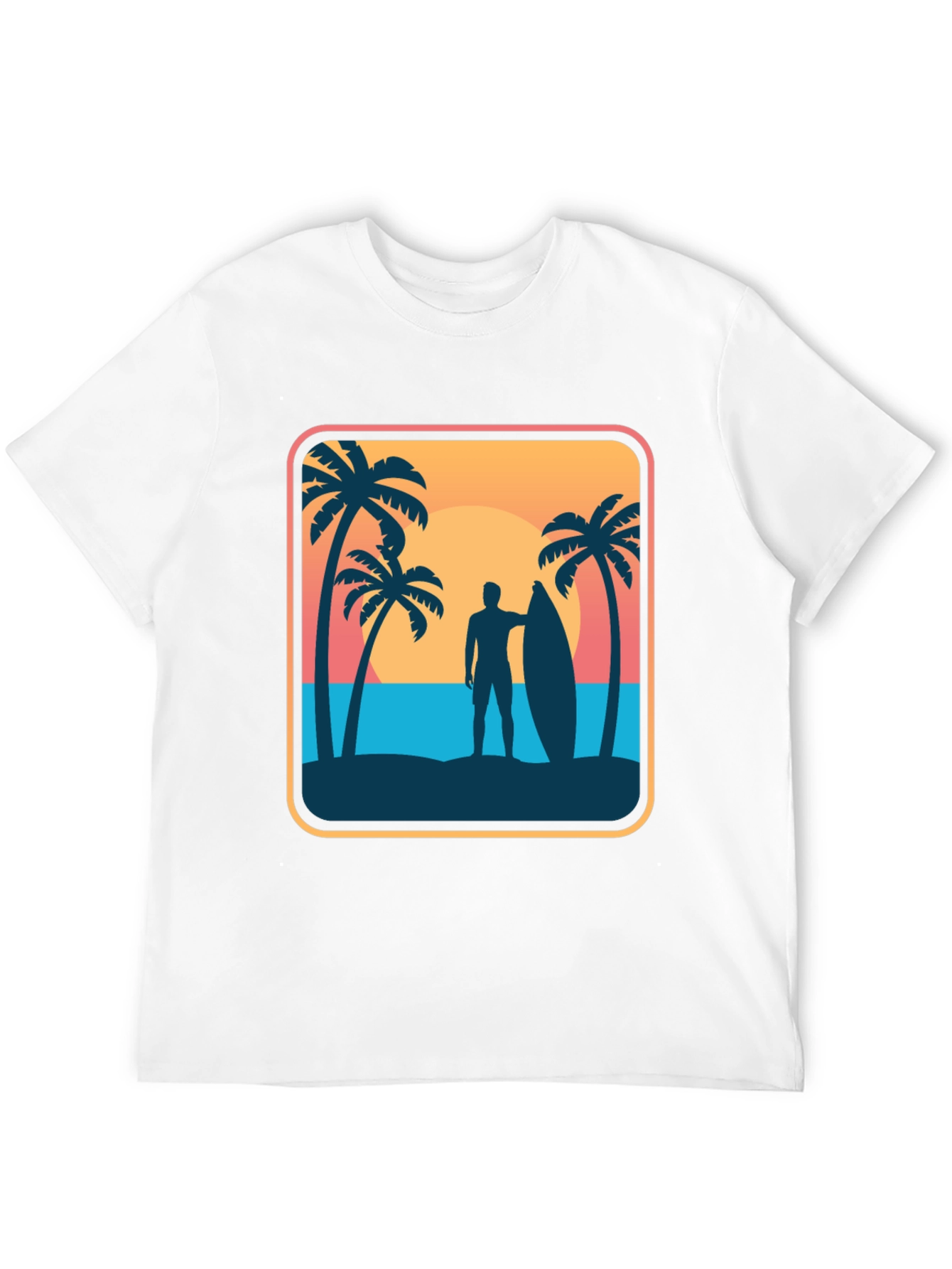 Surfer Silhouette Graphic Tee