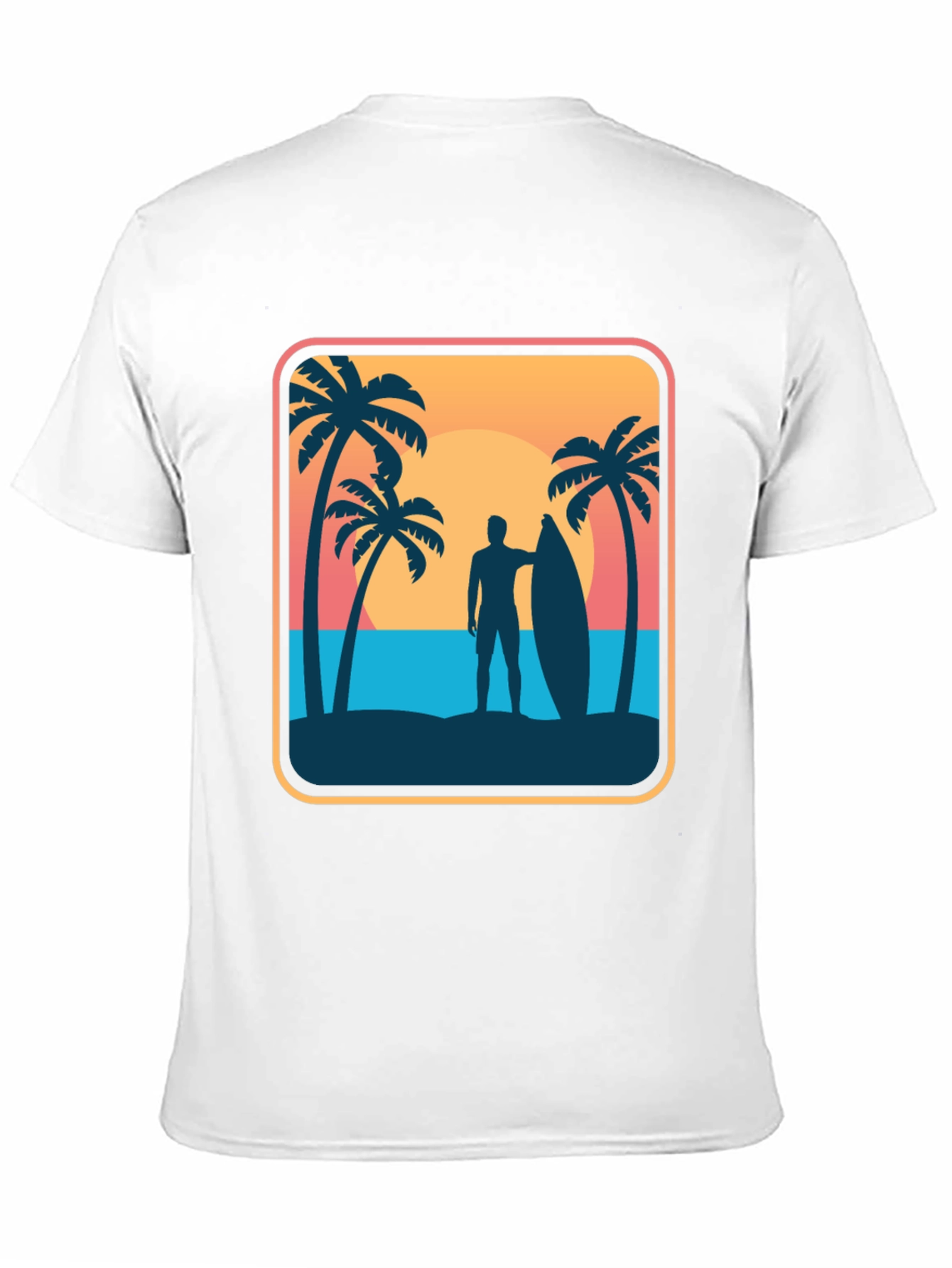 Surfer Silhouette Graphic Tee