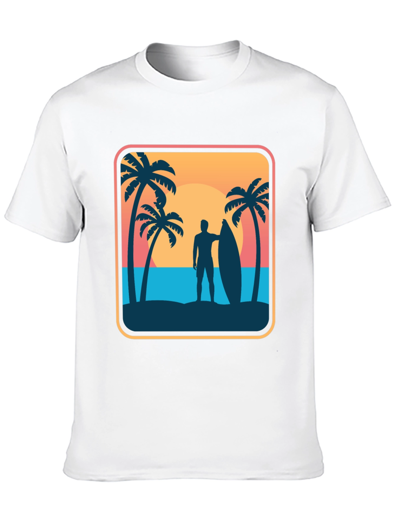 Surfer Silhouette Graphic Tee