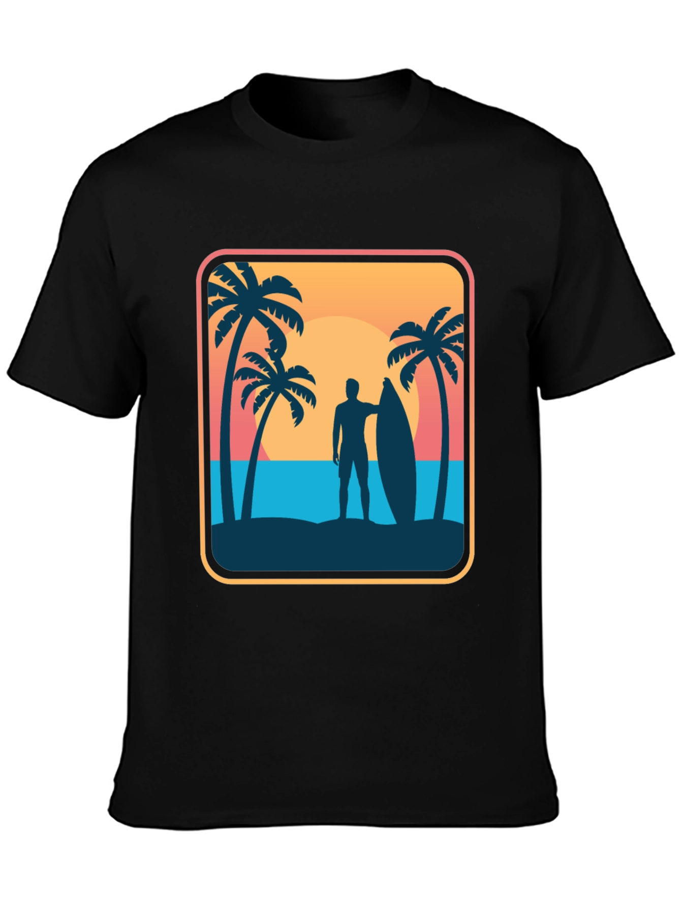 Surfer Silhouette Graphic Tee