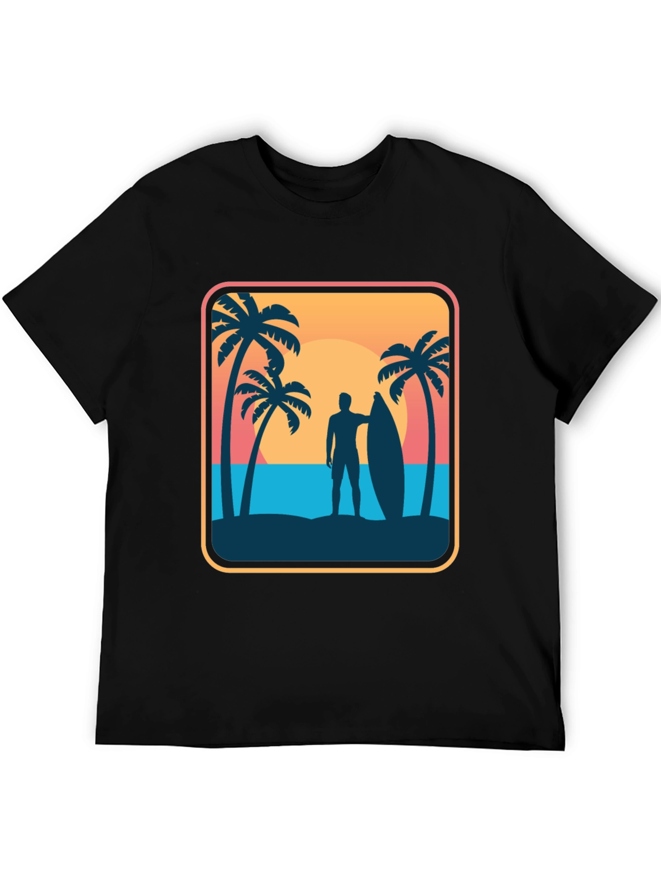 Surfer Silhouette Graphic Tee
