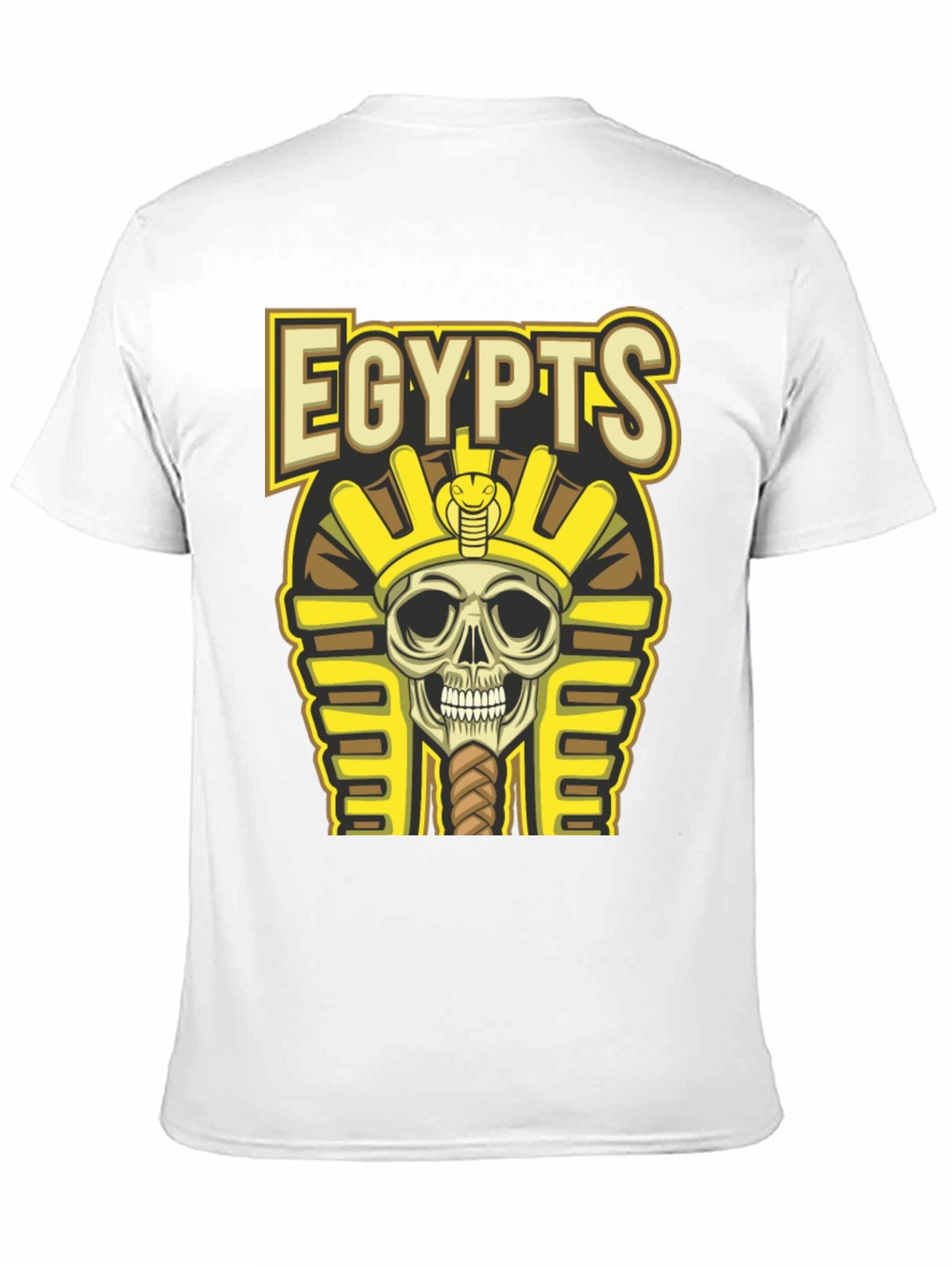 Egypts Skull Pharaoh Graphic Black T-Shirt