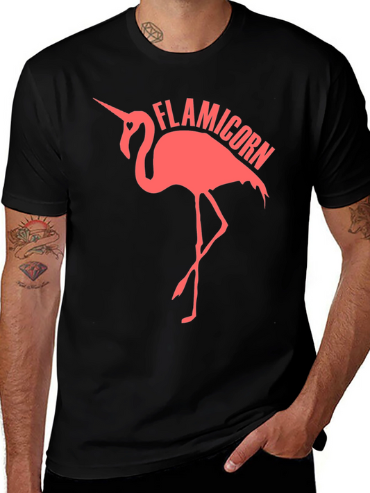 Flamicorn Graphic Tee - Funny Flamingo Unicorn Shirt