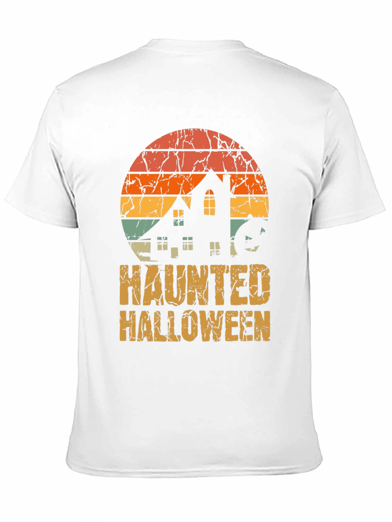 Haunted Halloween Retro T-Shirt