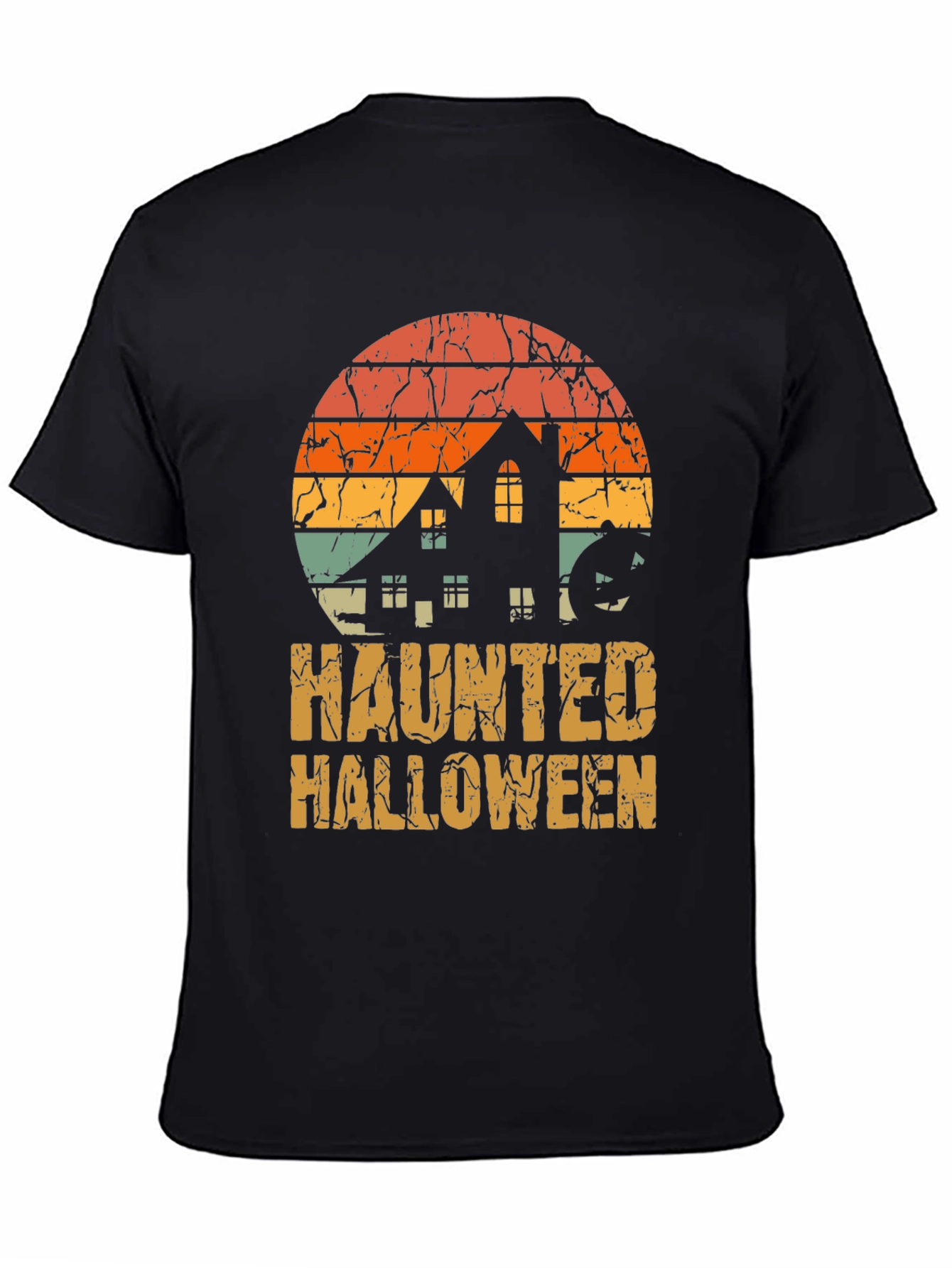 Haunted Halloween Retro T-Shirt