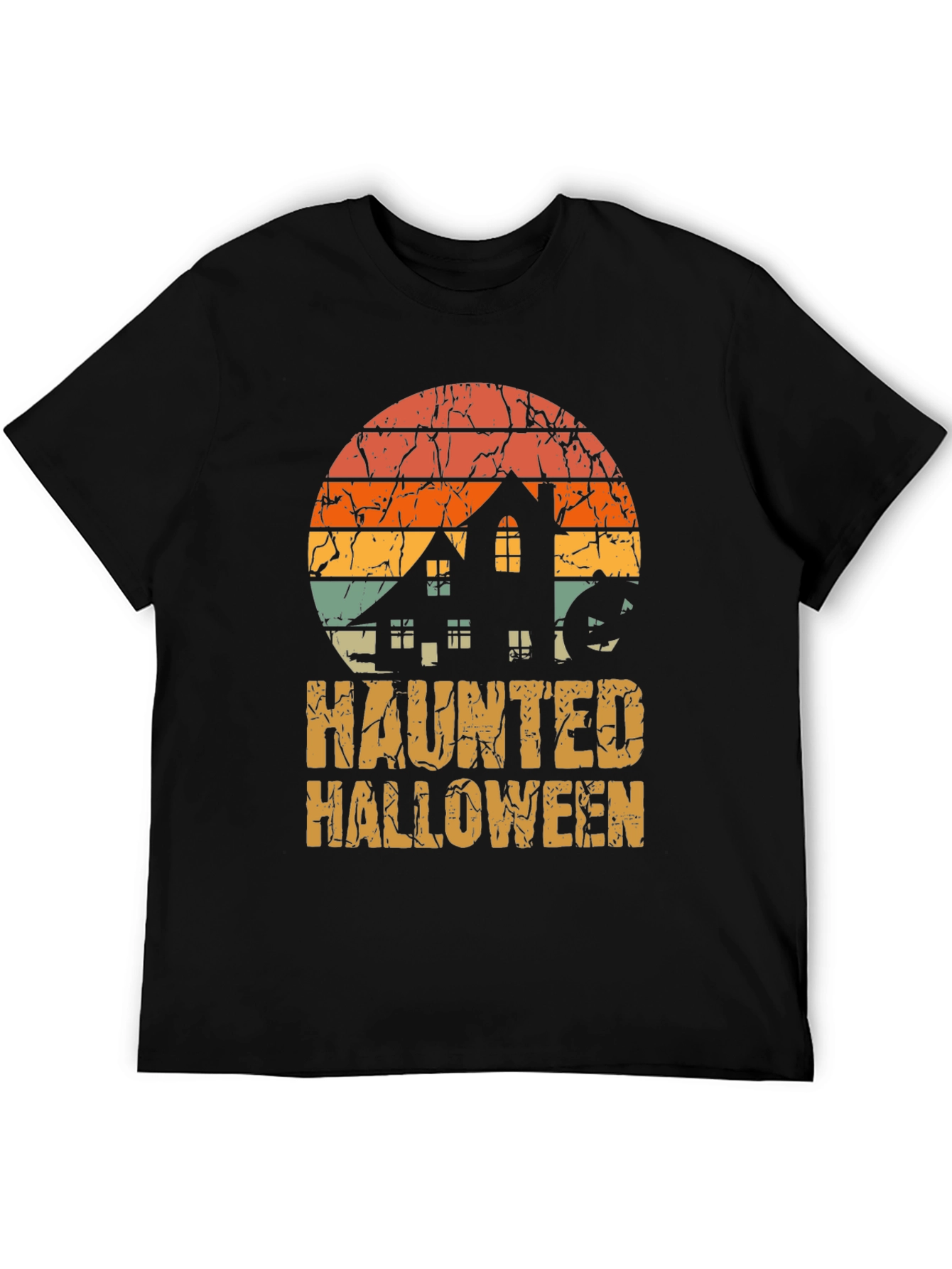 Haunted Halloween Retro T-Shirt