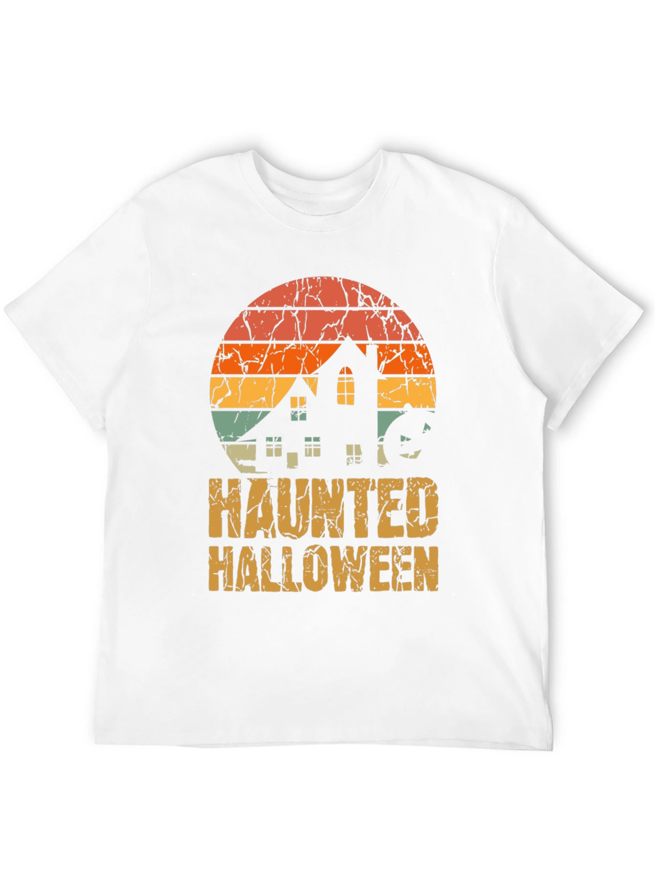 Haunted Halloween Retro T-Shirt