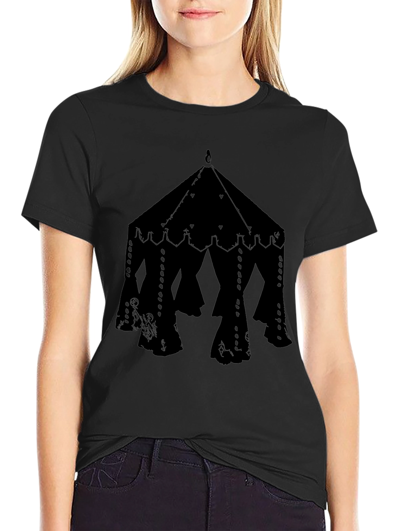 Tent Graphic T-Shirt - Black