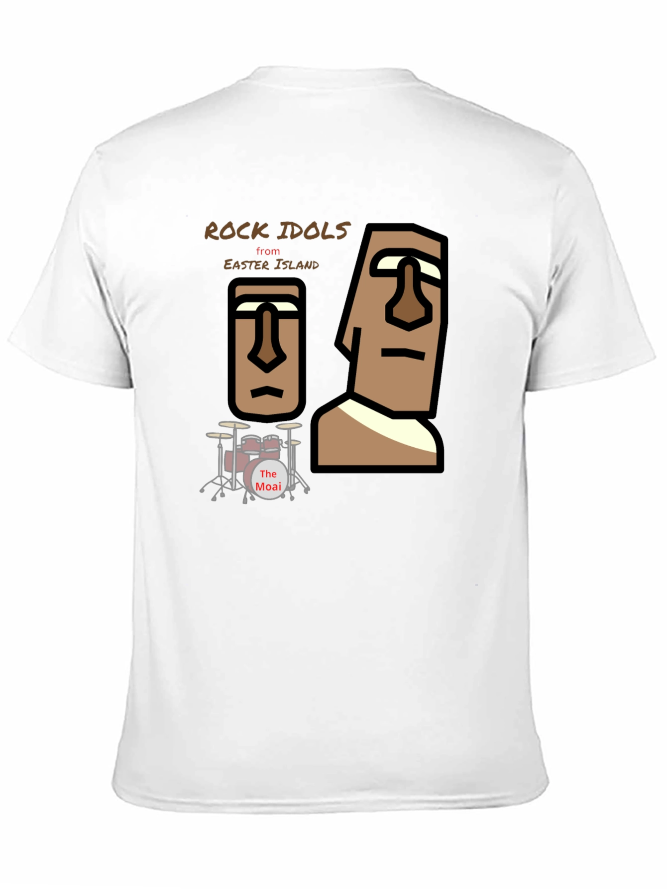 Rock Idols from Easter Island Black T-Shirt