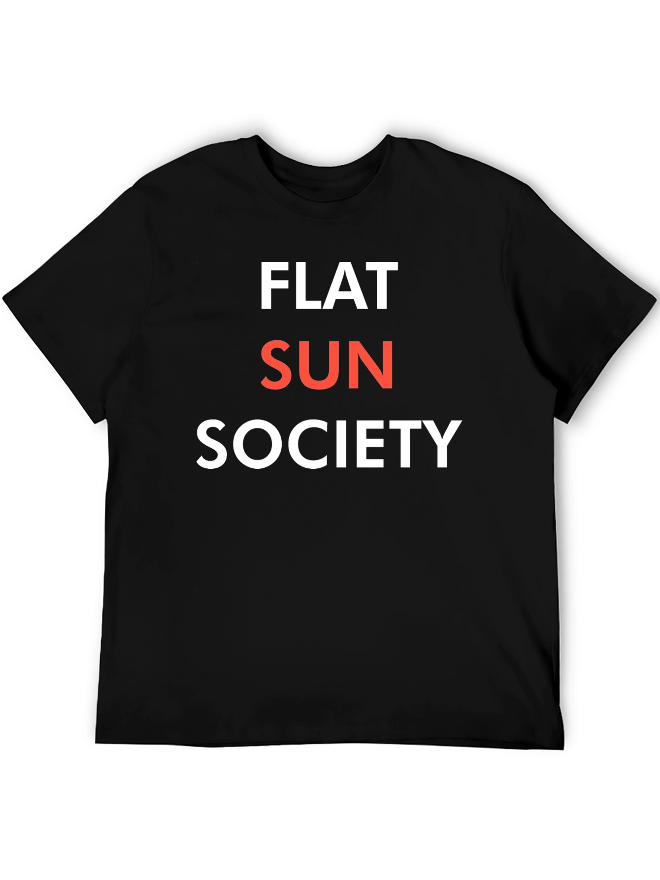 Flat Sun Society Graphic Tee - Black Cotton Blend