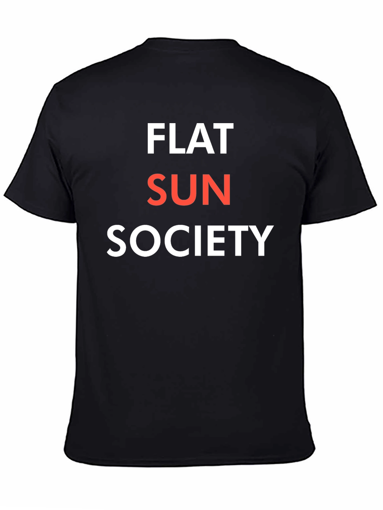 Flat Sun Society Graphic Tee - Black Cotton Blend