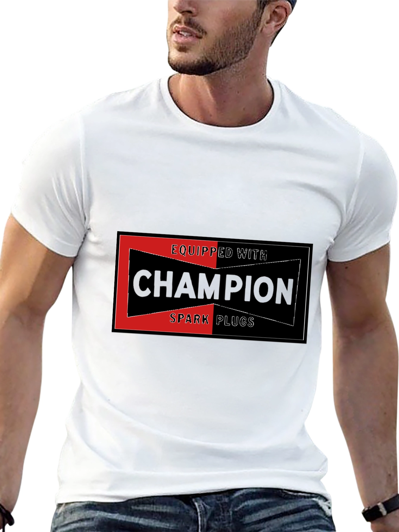 Champion Spark Plugs T-Shirt - Automotive Enthusiast Tee
