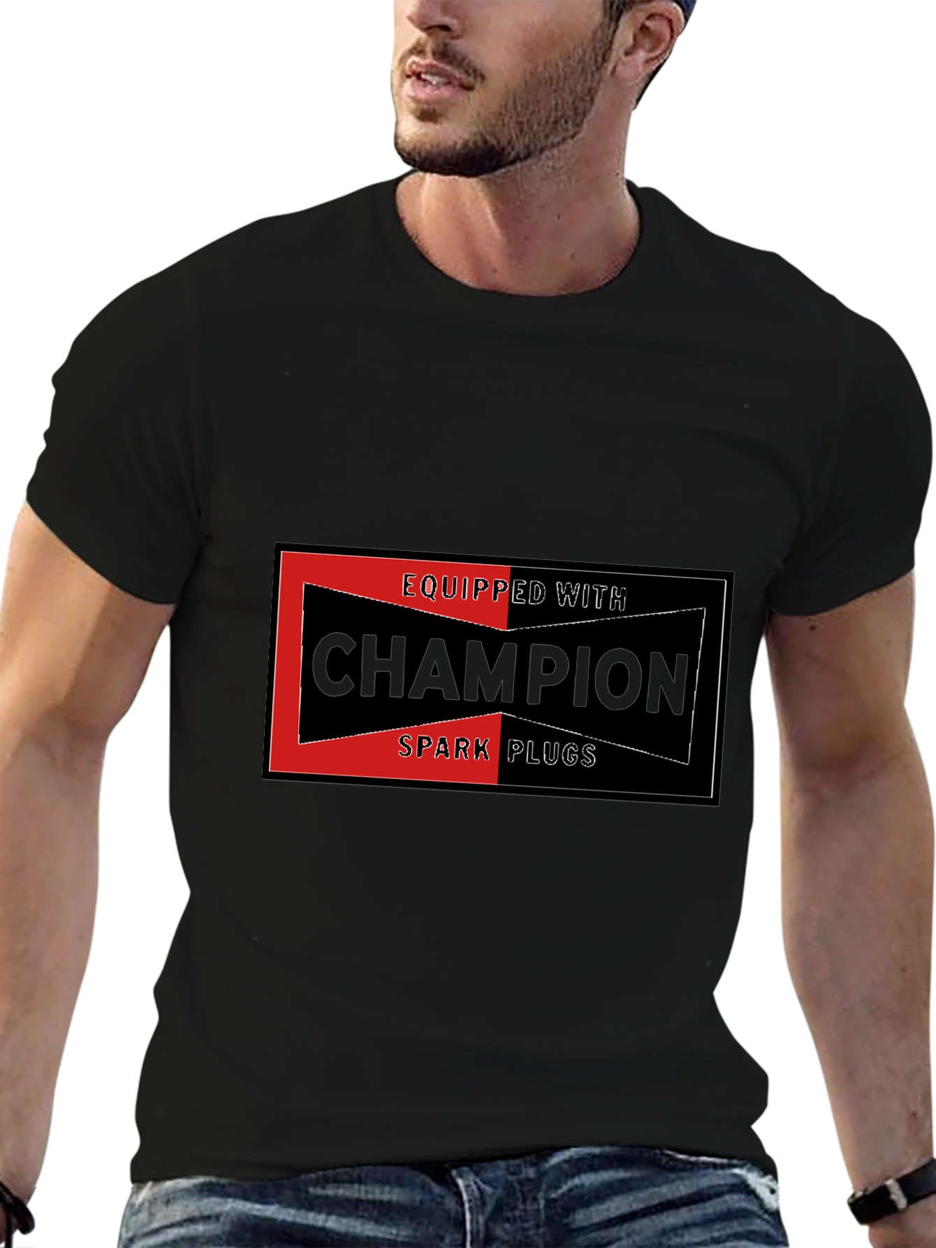 Champion Spark Plugs T-Shirt - Automotive Enthusiast Tee