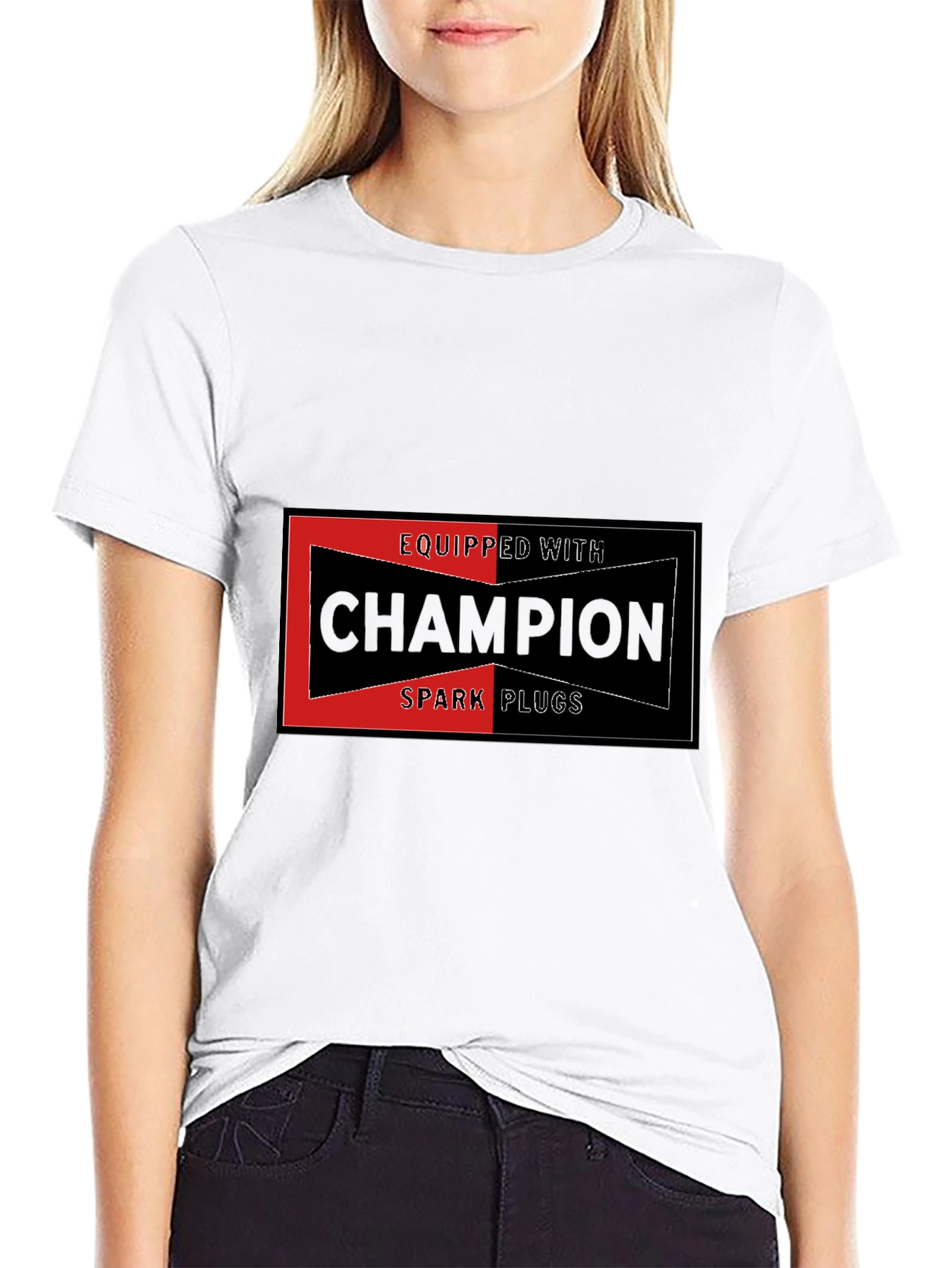 Champion Spark Plugs T-Shirt - Automotive Enthusiast Tee