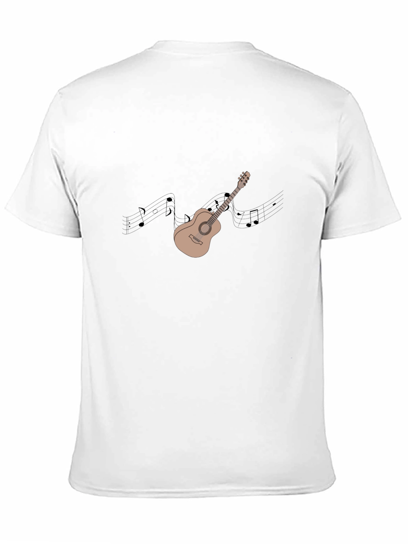 Guitar Graphic Black T-Shirt - Music Lover Tee