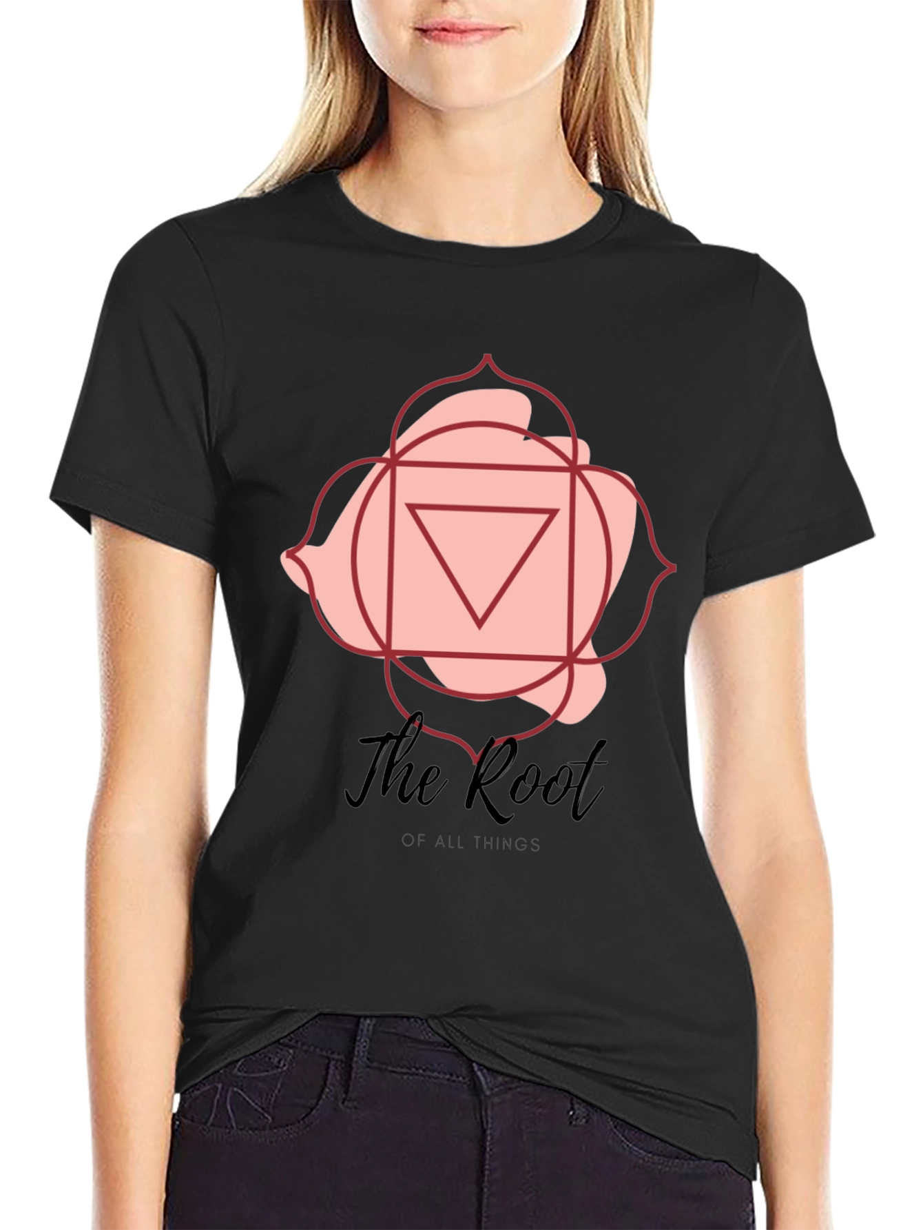 Root Chakra Graphic T-Shirt - Black