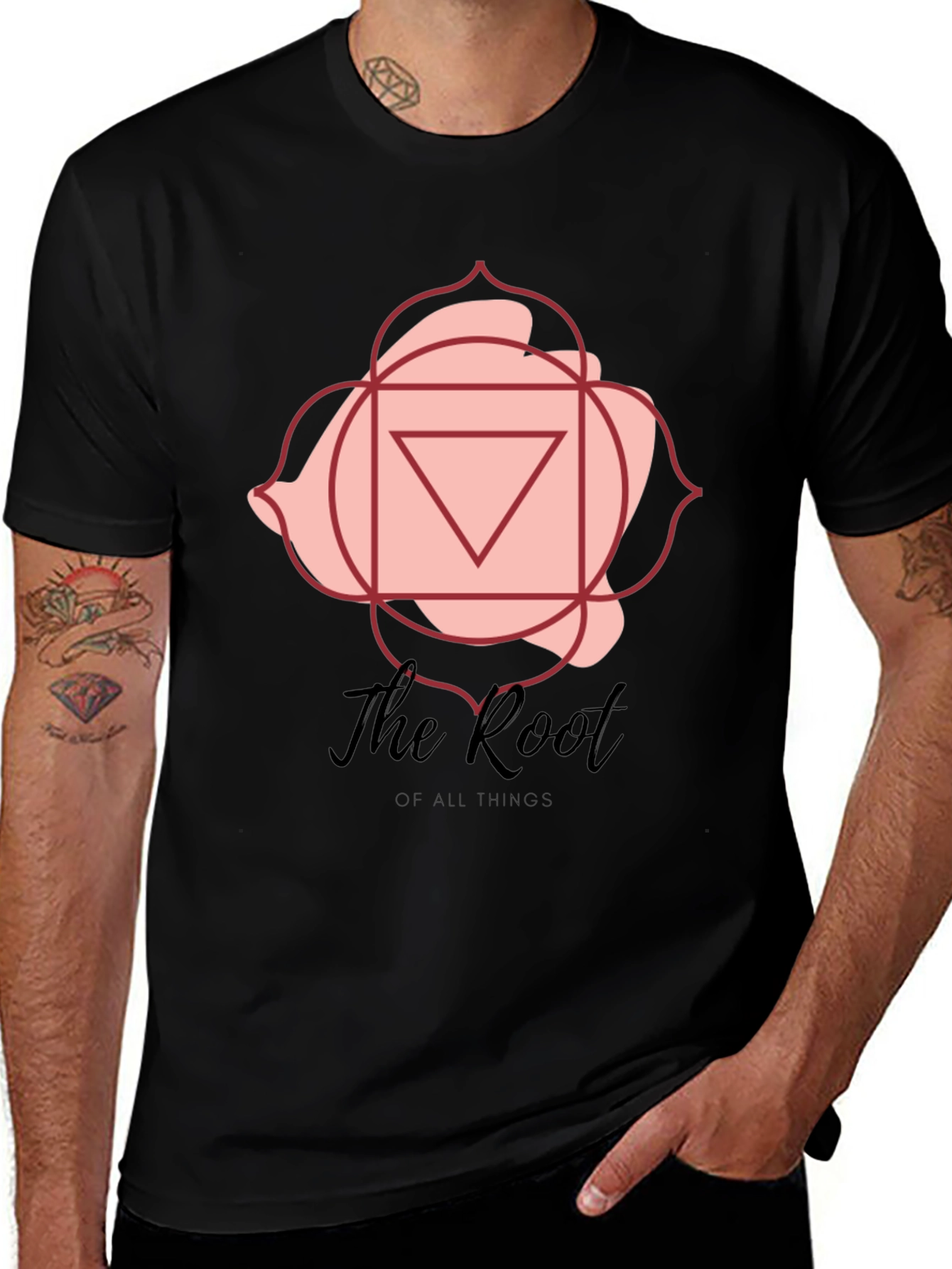Root Chakra Graphic T-Shirt - Black