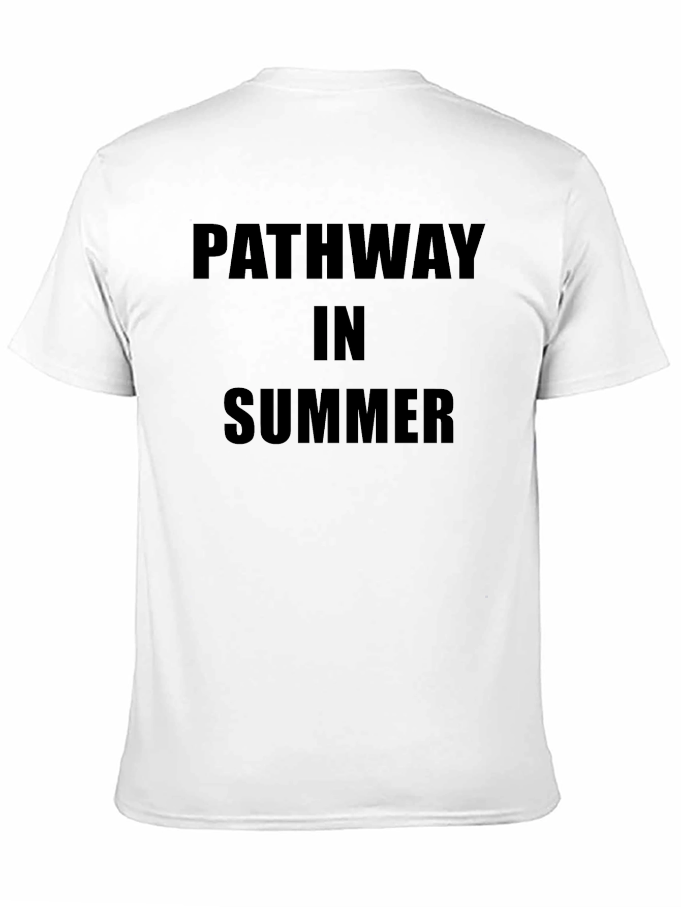 Pathway In Summer Black T-Shirt