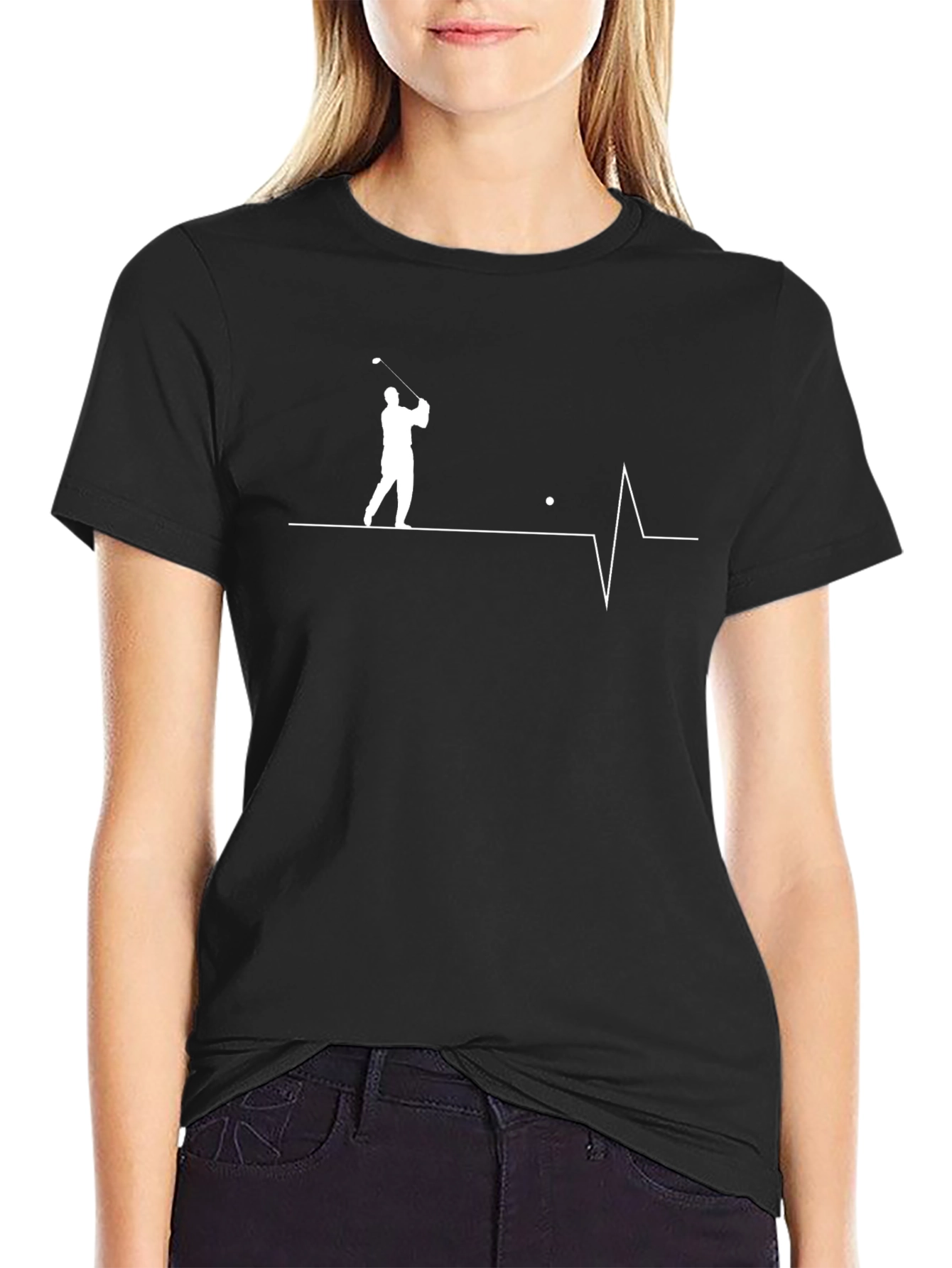 Golf Heartbeat Graphic Tee - Golfers Passion