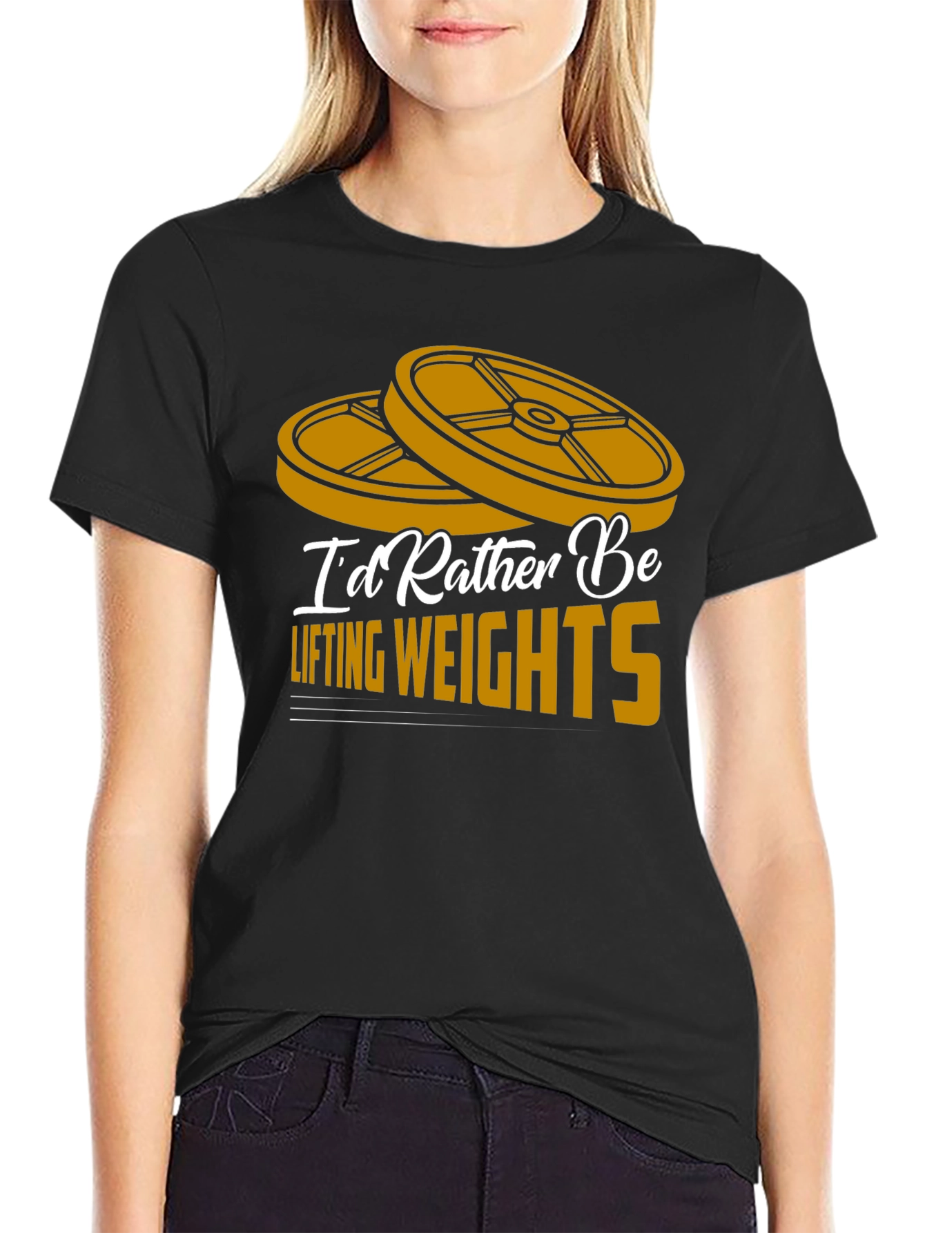 Id Rather Be Lifting Weights T-Shirt
