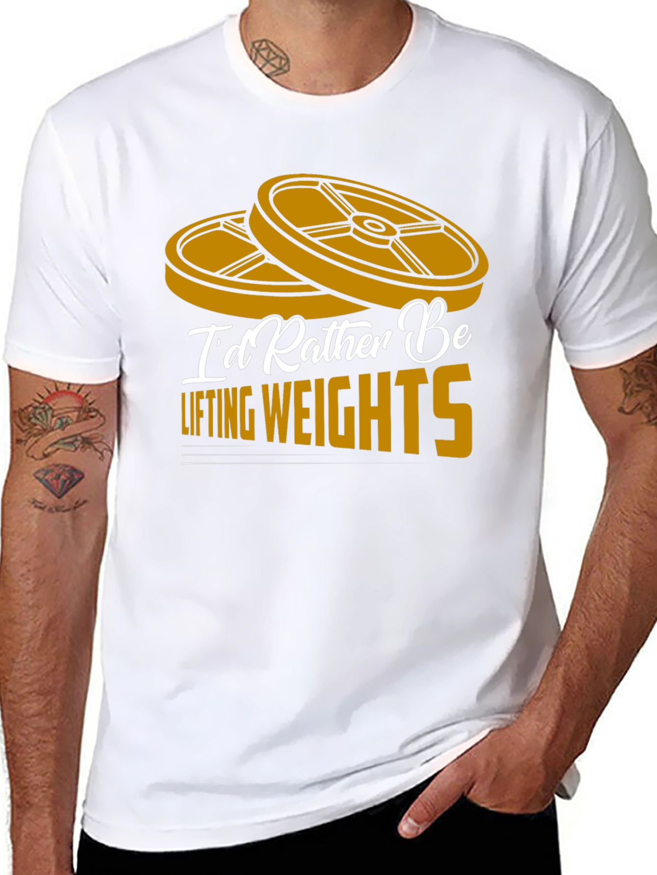 Id Rather Be Lifting Weights T-Shirt