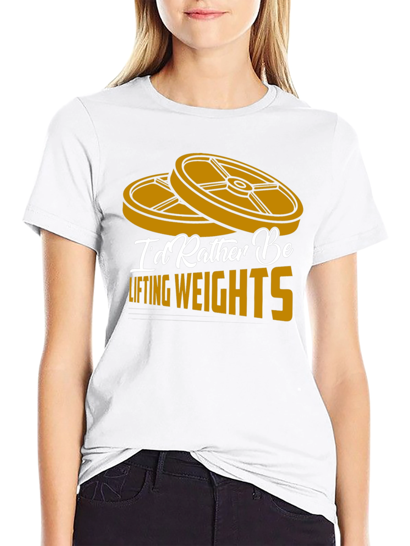 Id Rather Be Lifting Weights T-Shirt