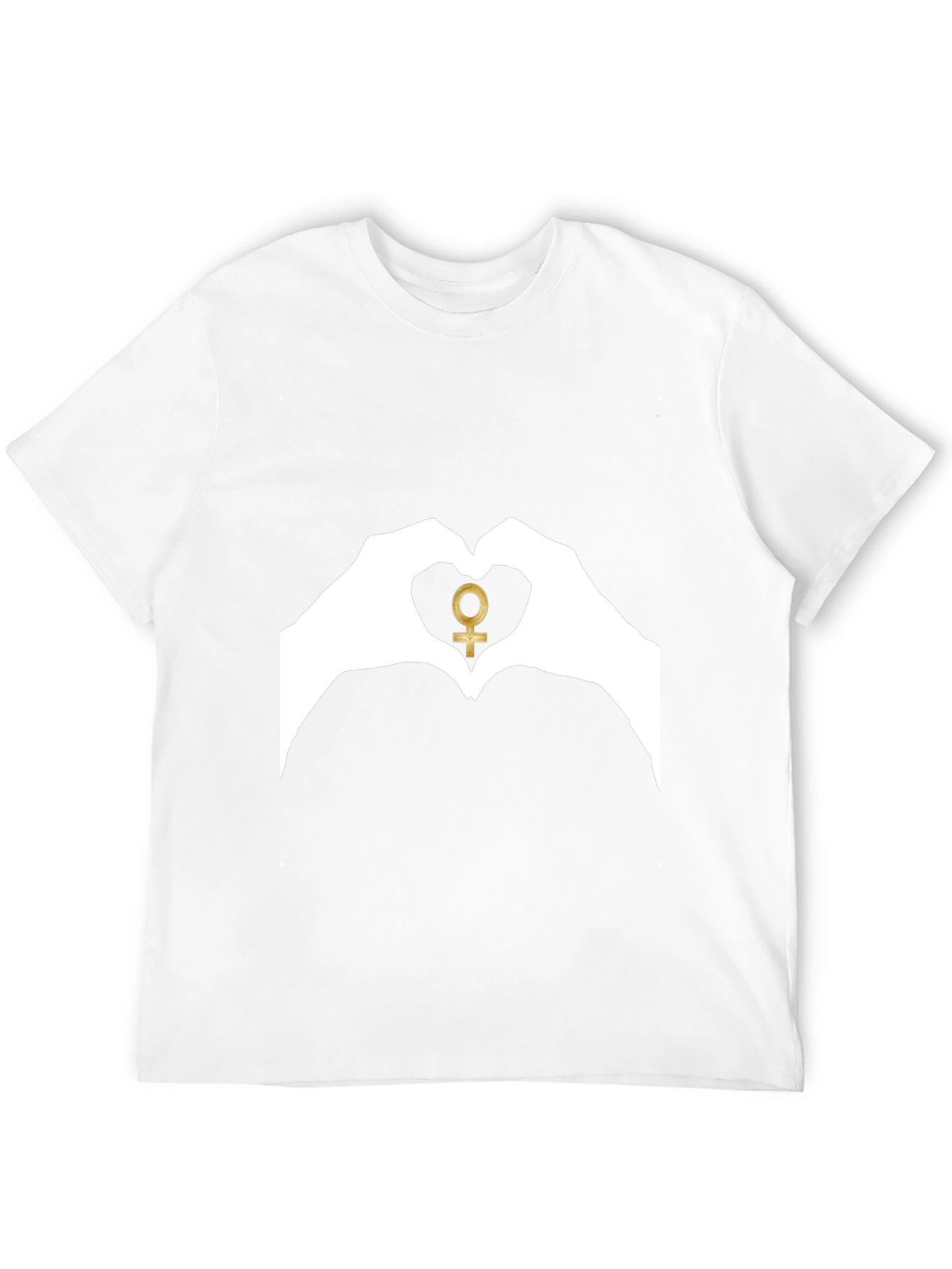 Venus Symbol Heart Hands Graphic Tee