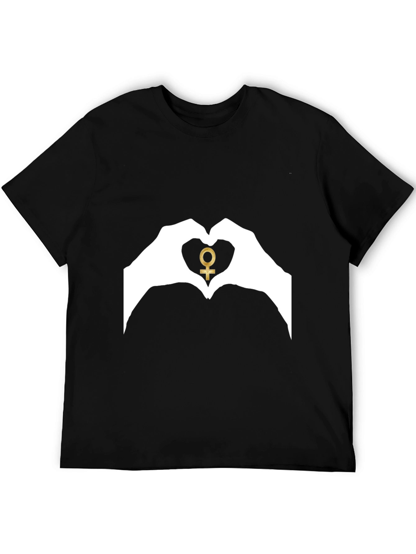 Venus Symbol Heart Hands Graphic Tee