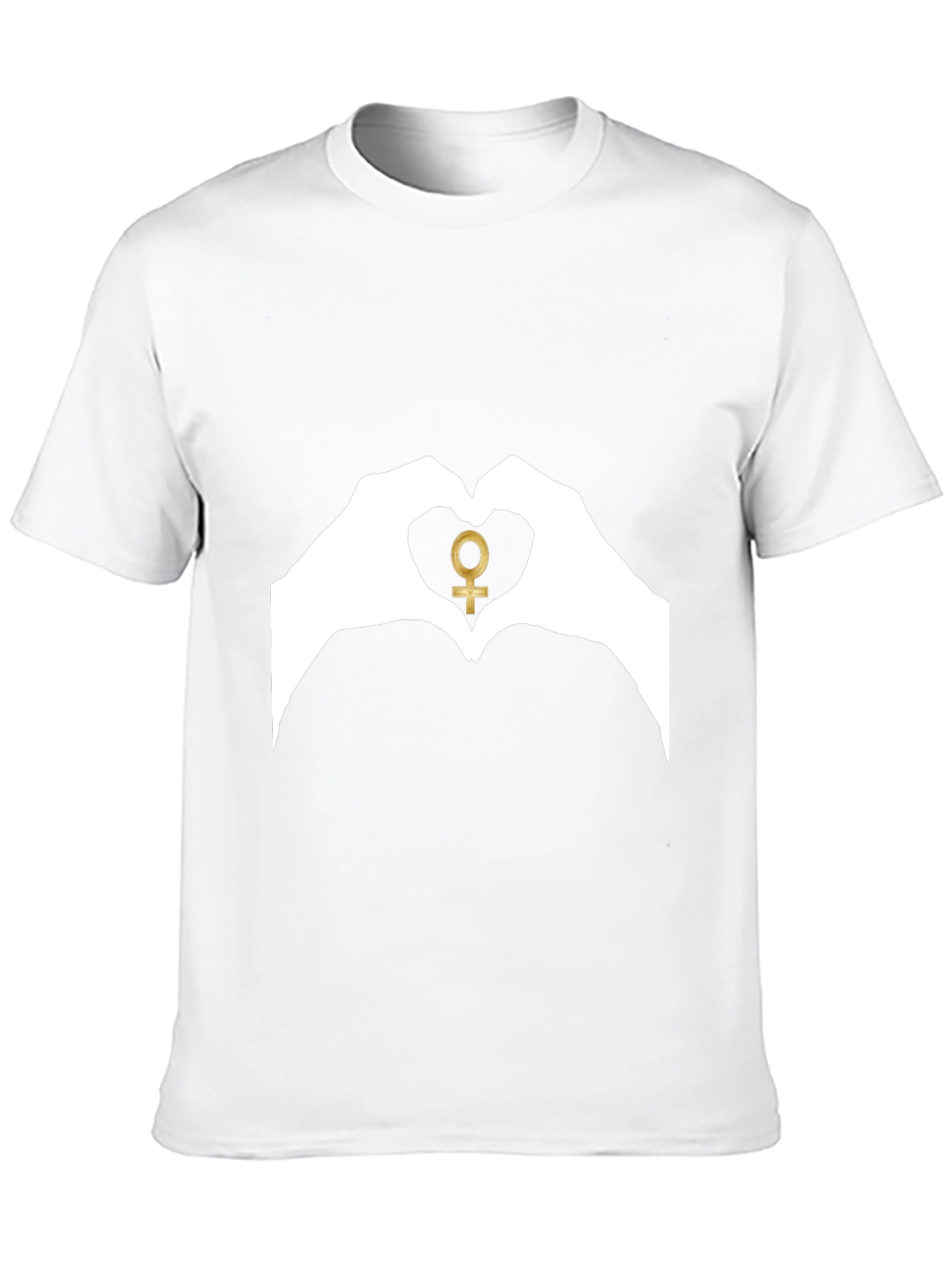 Venus Symbol Heart Hands Graphic Tee