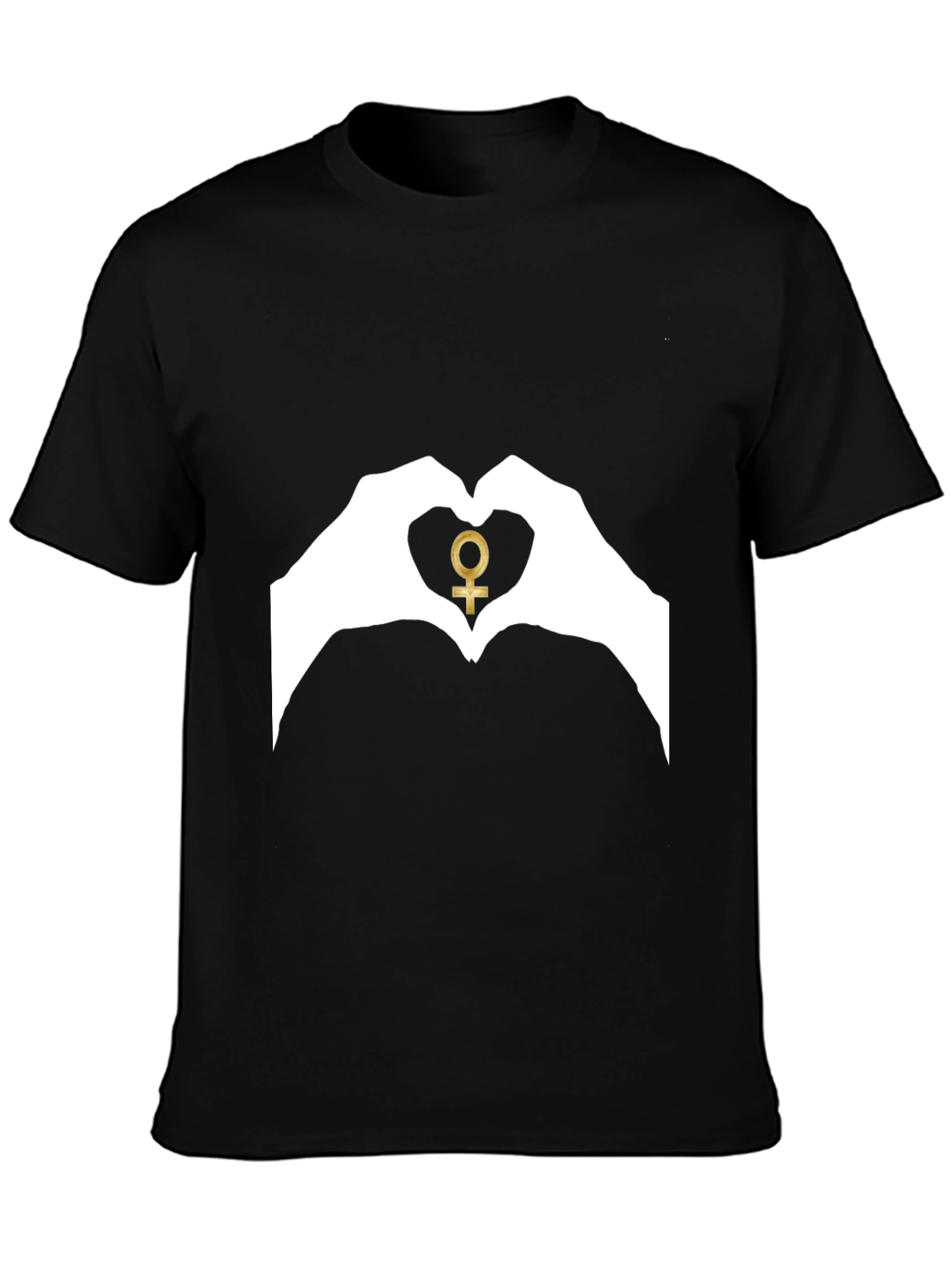 Venus Symbol Heart Hands Graphic Tee
