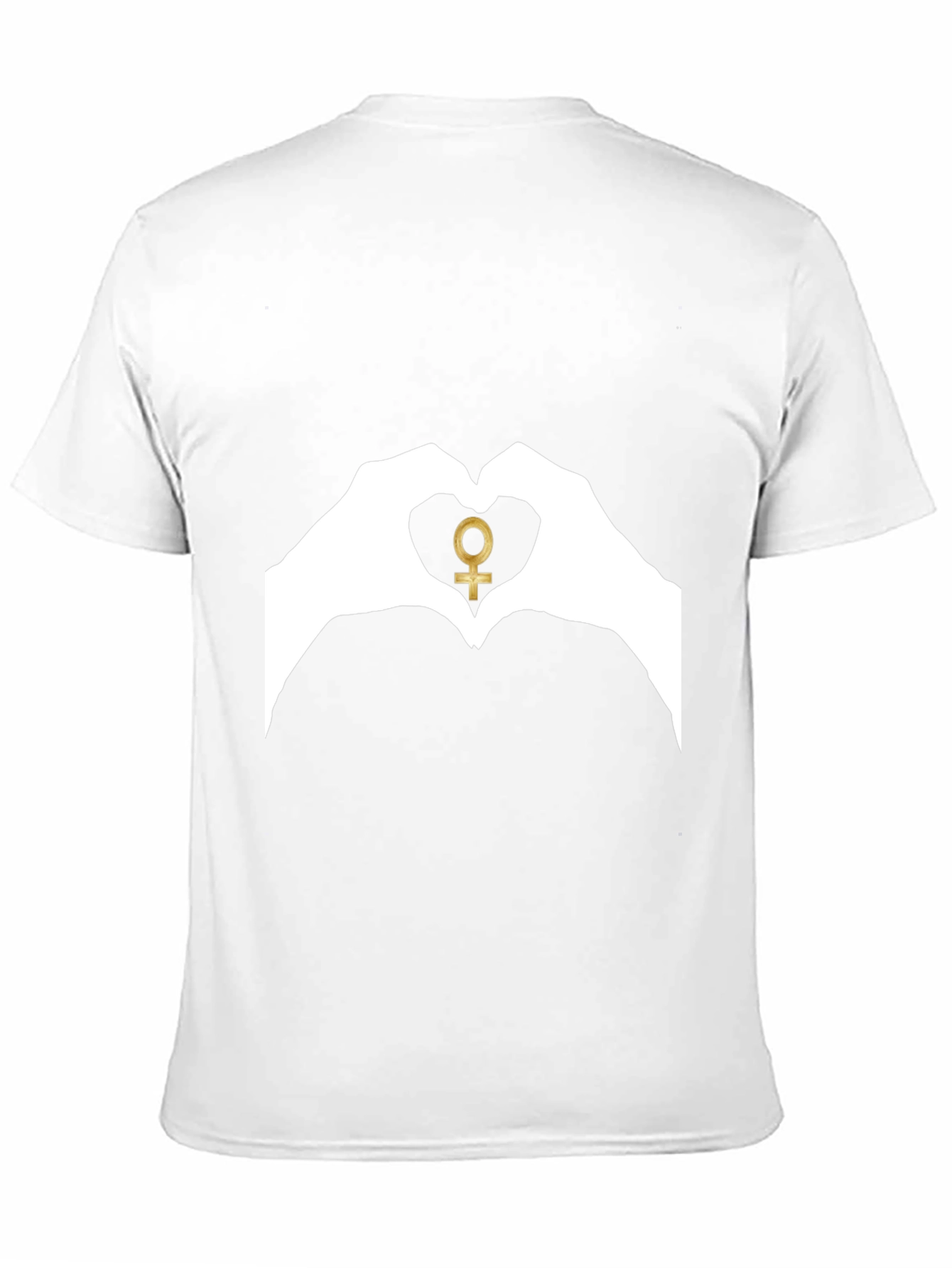 Venus Symbol Heart Hands Graphic Tee
