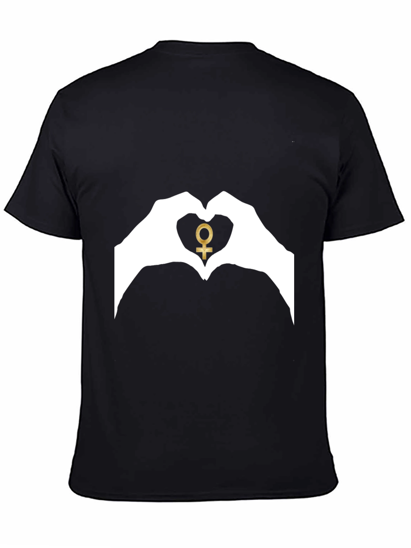 Venus Symbol Heart Hands Graphic Tee