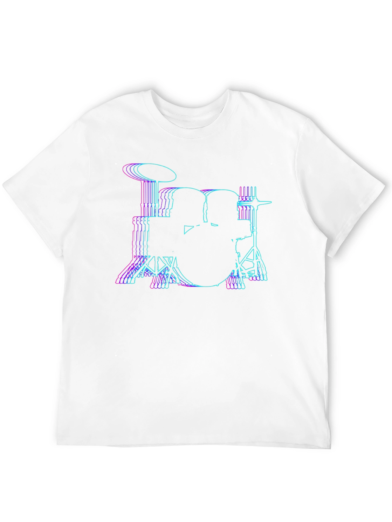 Vaporwave Drum Kit T-Shirt - Black