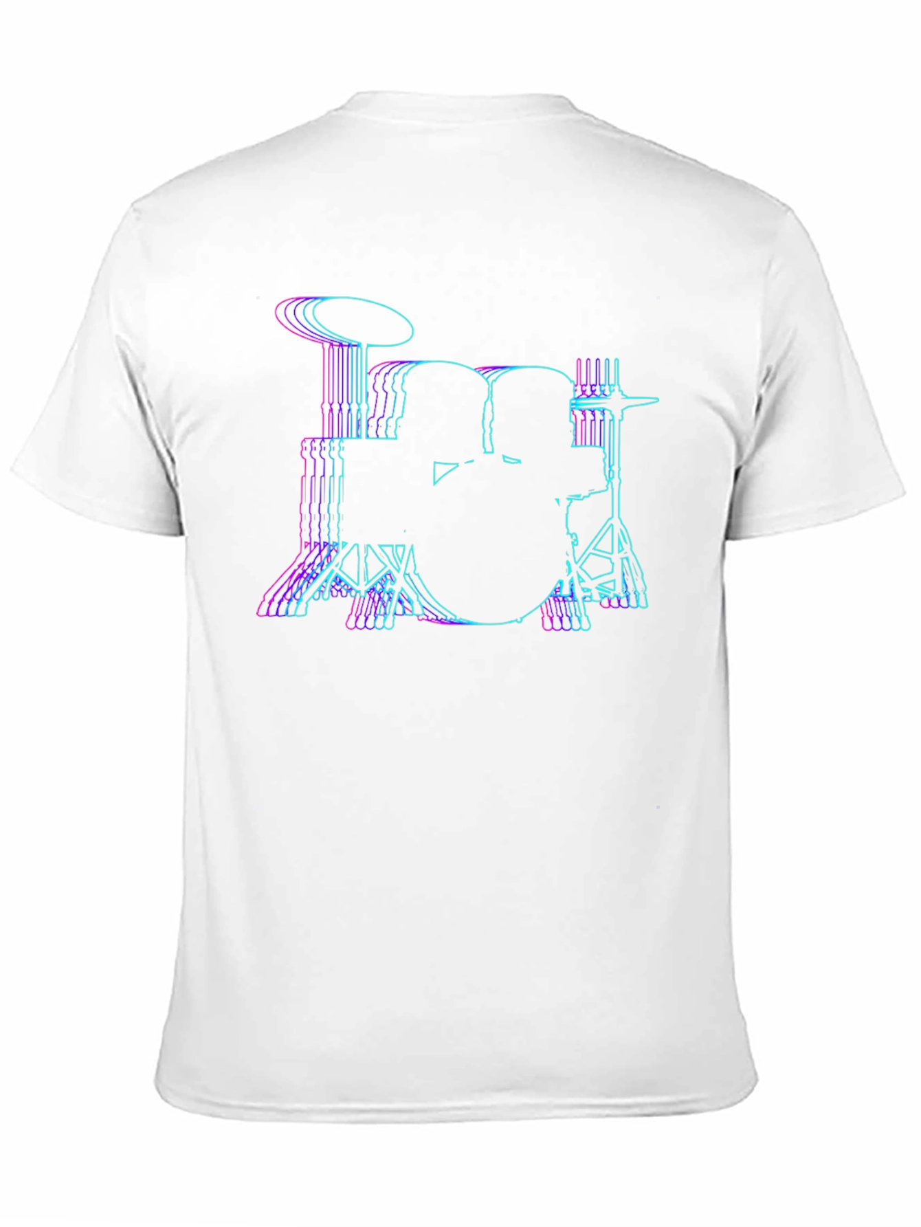 Vaporwave Drum Kit T-Shirt - Black