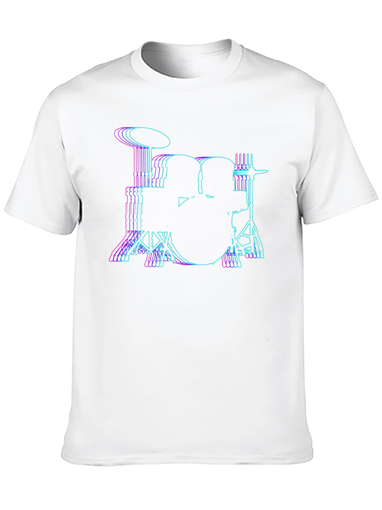 Vaporwave Drum Kit T-Shirt - Black
