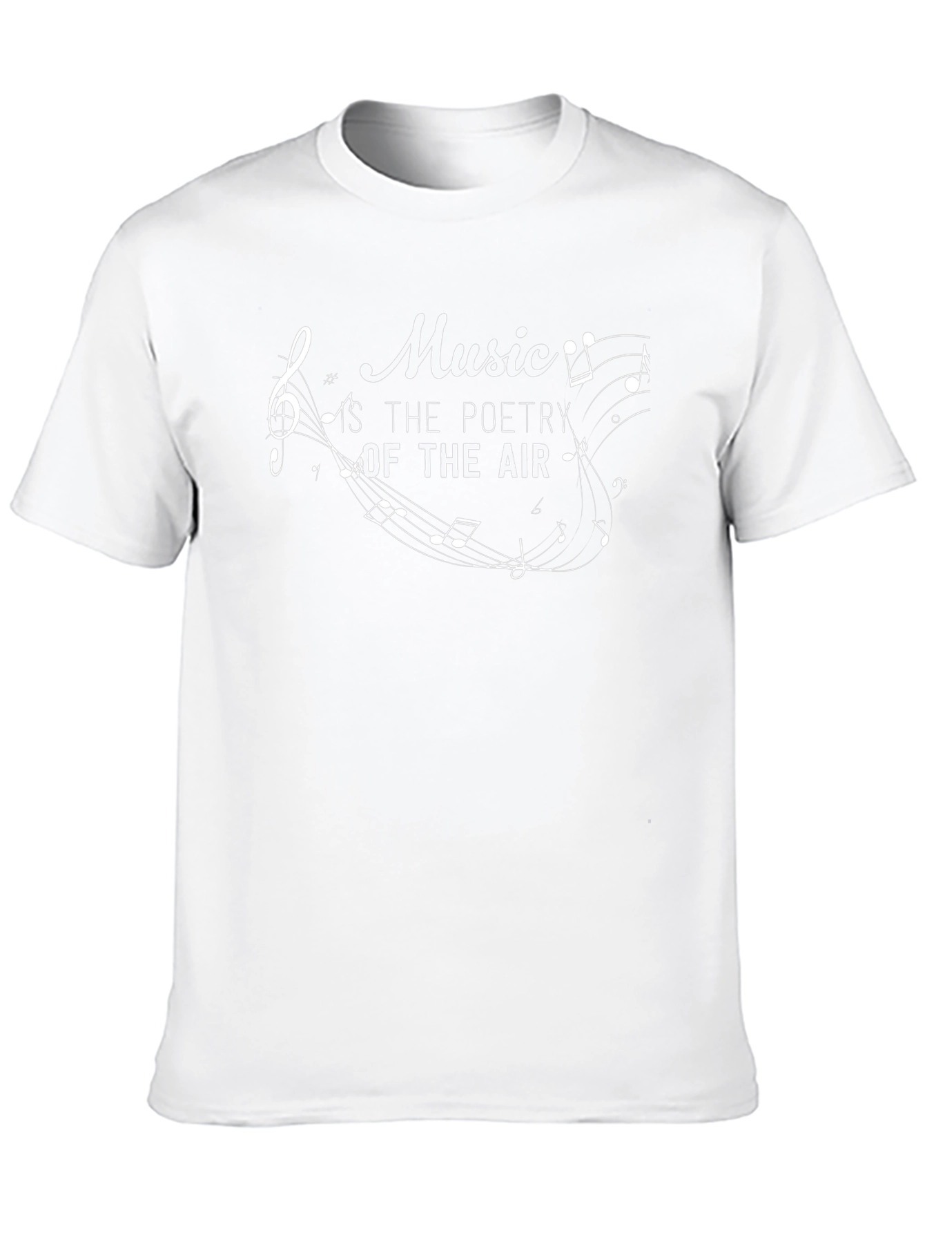 Music Is The Poetry Of Air Black T-Shirt